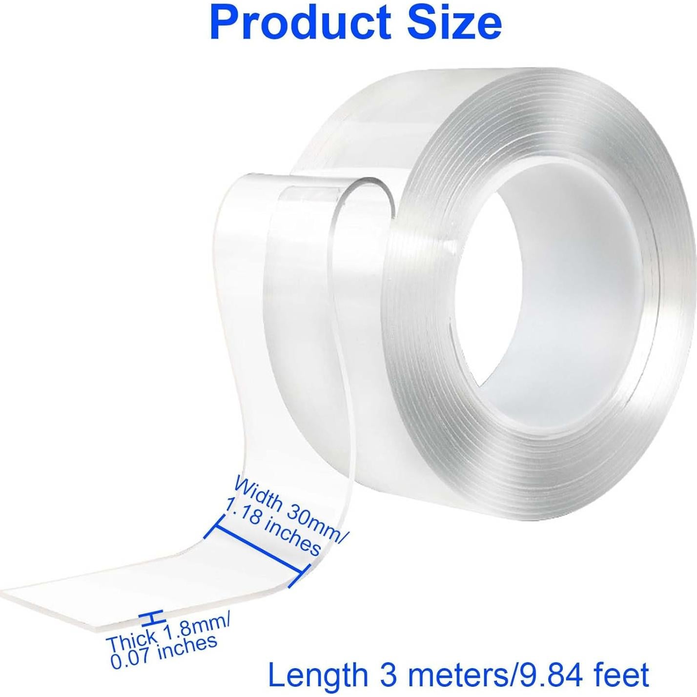 Cinta Doble Cara Nano VEESA 3m - Adhesivo Removible Alta Resistencia