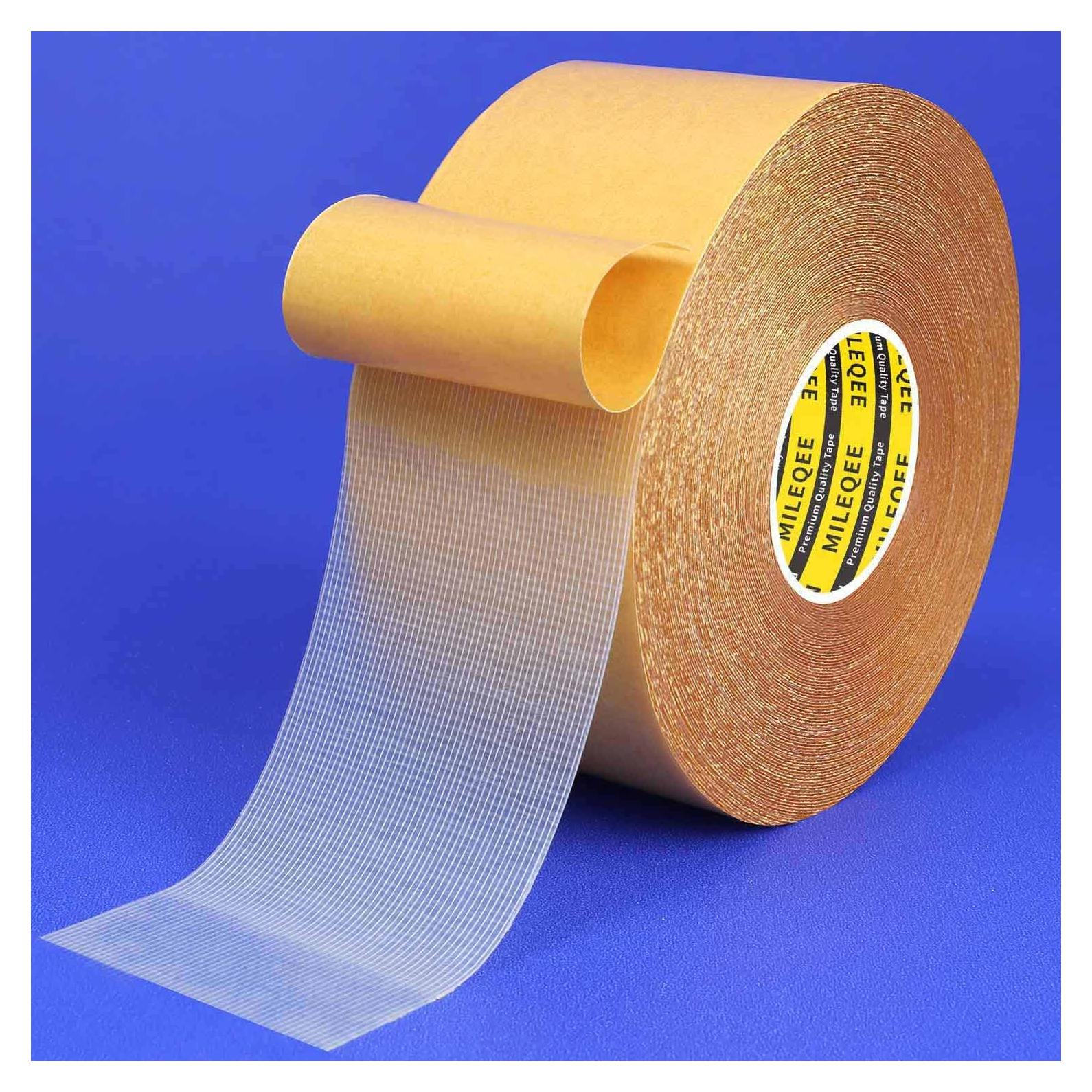 Cinta Doble Cara MILEQEE 20m Alta Resistencia Transparente