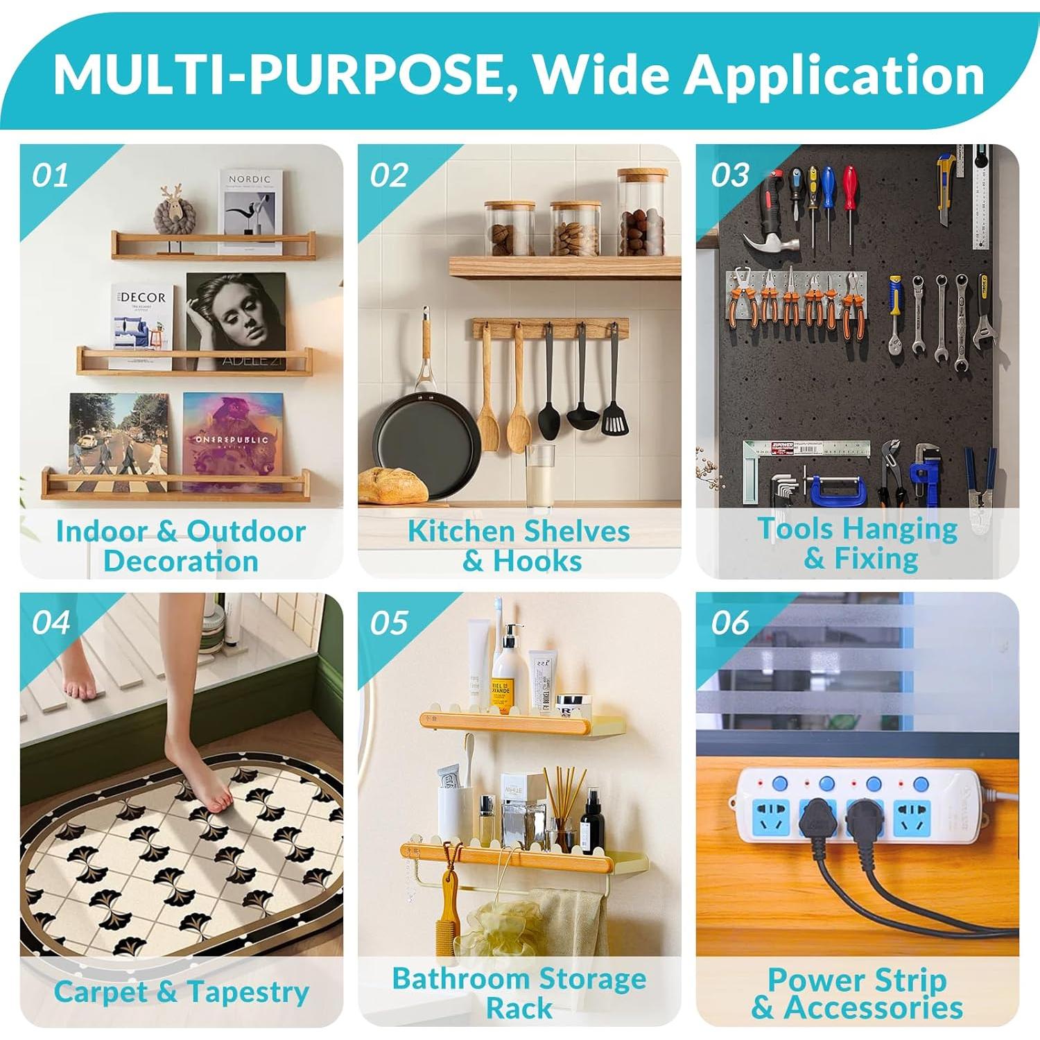 Cinta Doble Cara Leyibo 2.54 cm x 3.05 m Adhesiva Reutilizable