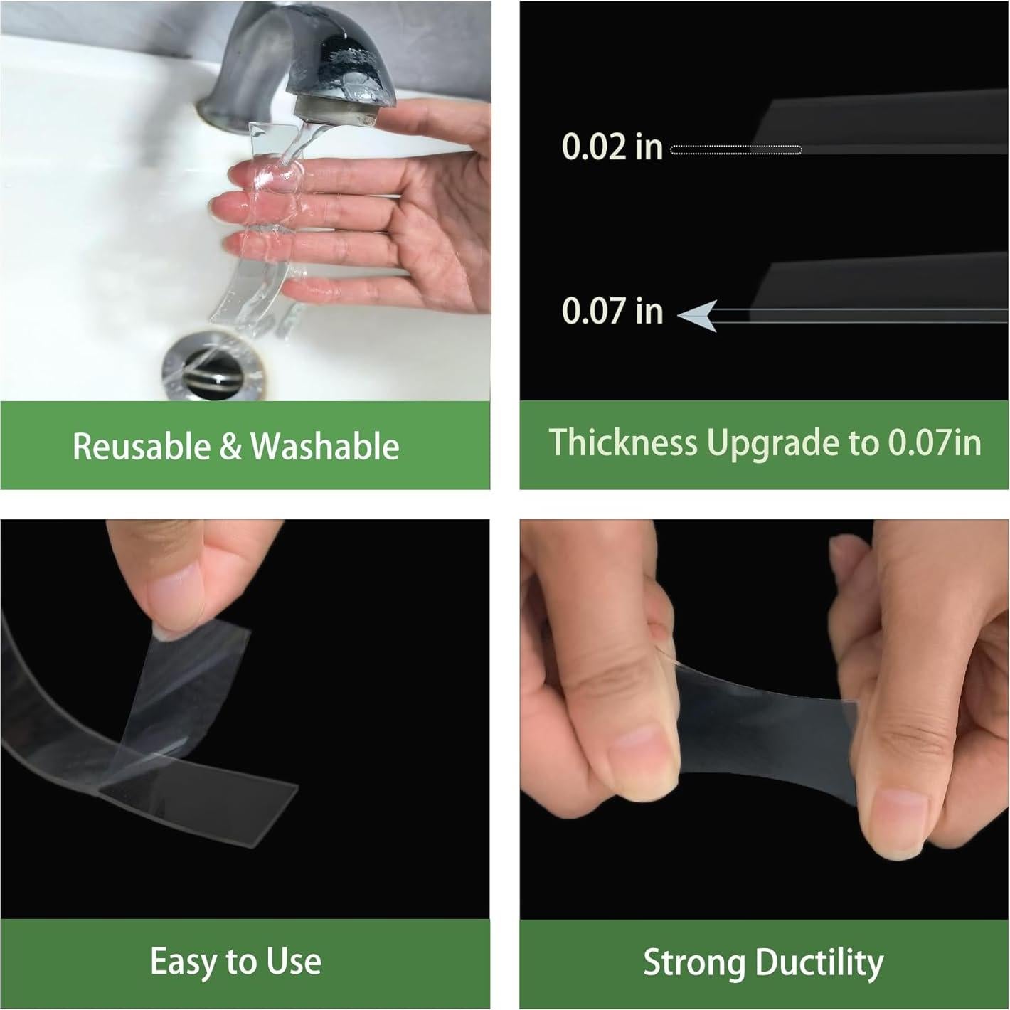 Cinta Adhesiva Doble Cara Yinglejia 2cm x 10m Reutilizable