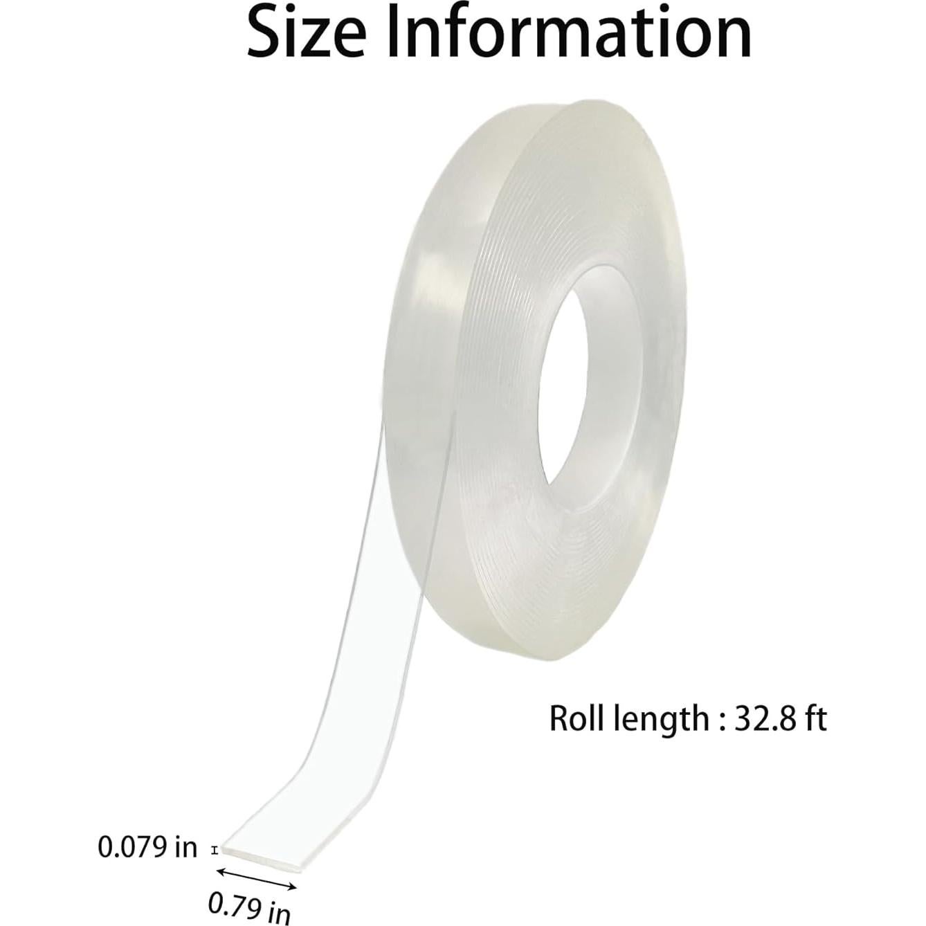 Cinta Adhesiva Doble Cara Yinglejia 2cm x 10m Reutilizable