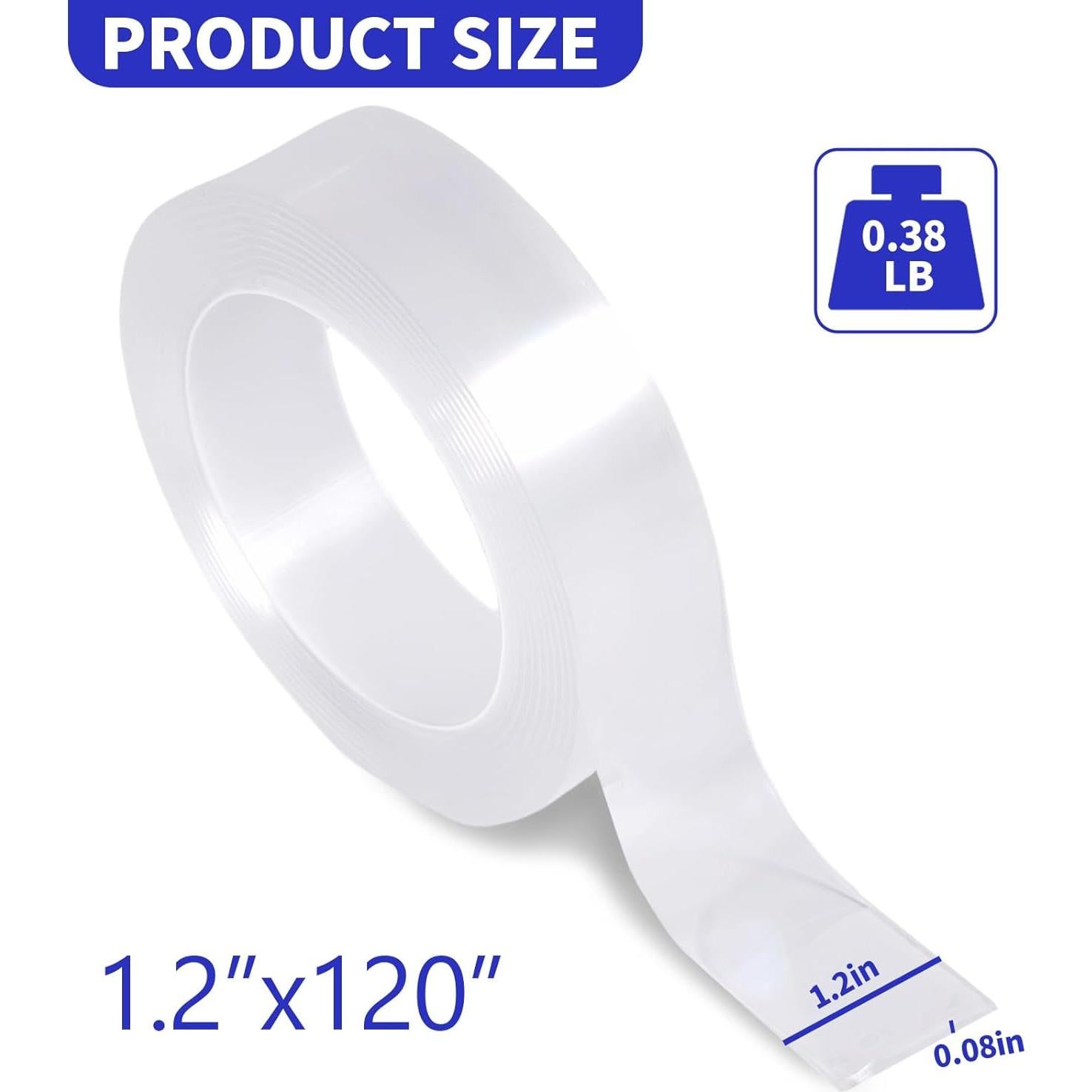 Cinta Adhesiva Doble Cara Nano Juniesues 3.05 cm x 3.05 m