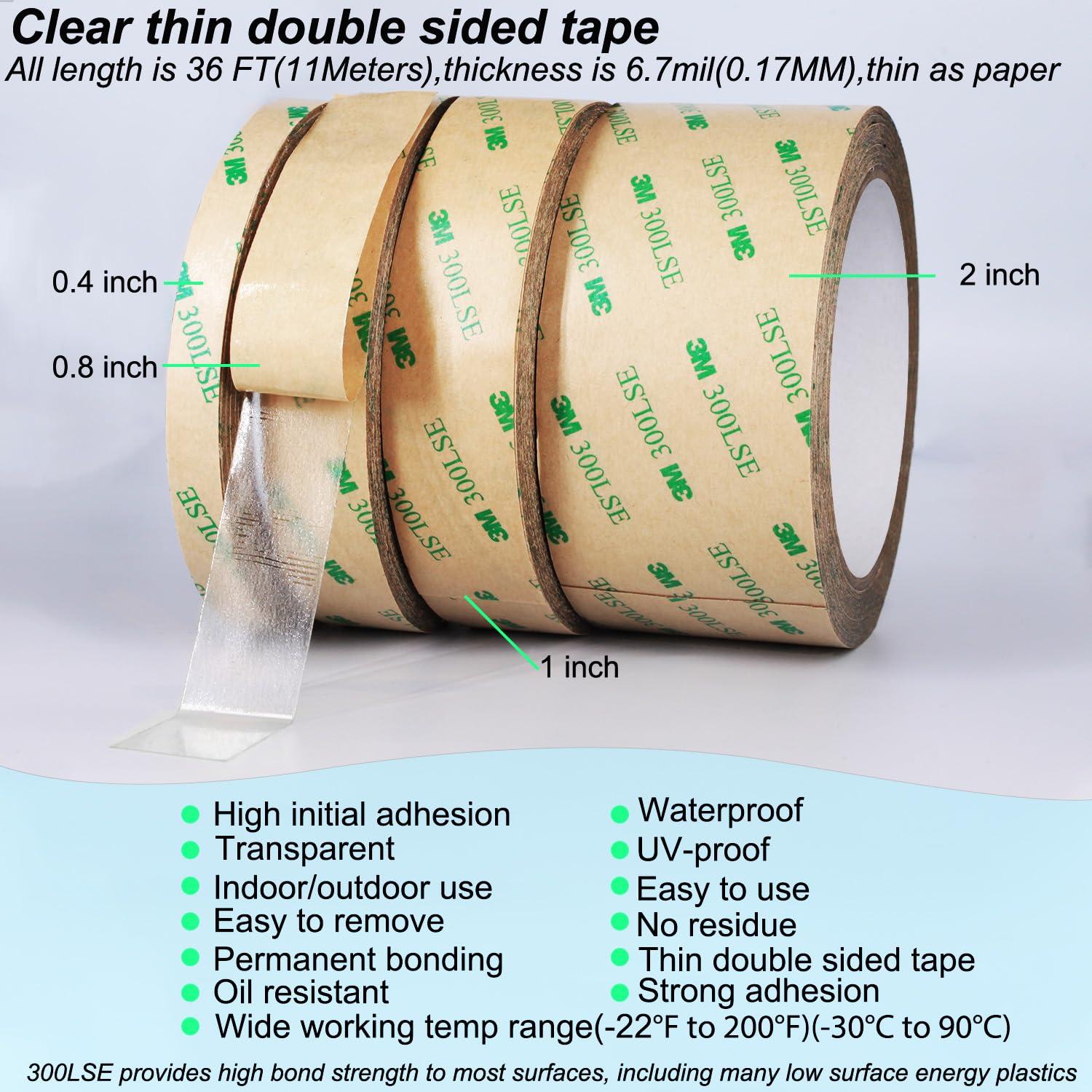 Cinta Adhesiva Doble Cara Transparente 10mm x 11M Aihoulu