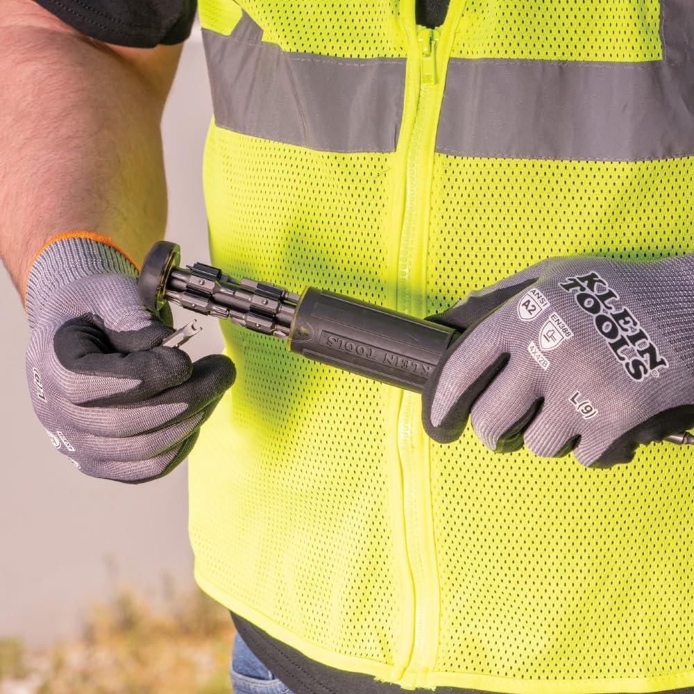 Guantes de Trabajo KLEIN TOOLS 60585 Nitrilo Táctiles Grande 2-Pares