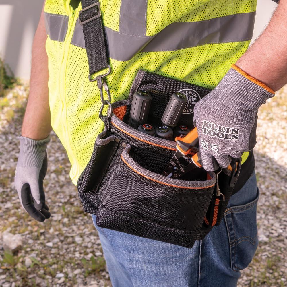 Guantes de Trabajo KLEIN TOOLS 60585 Nitrilo Táctiles Grande 2-Pares