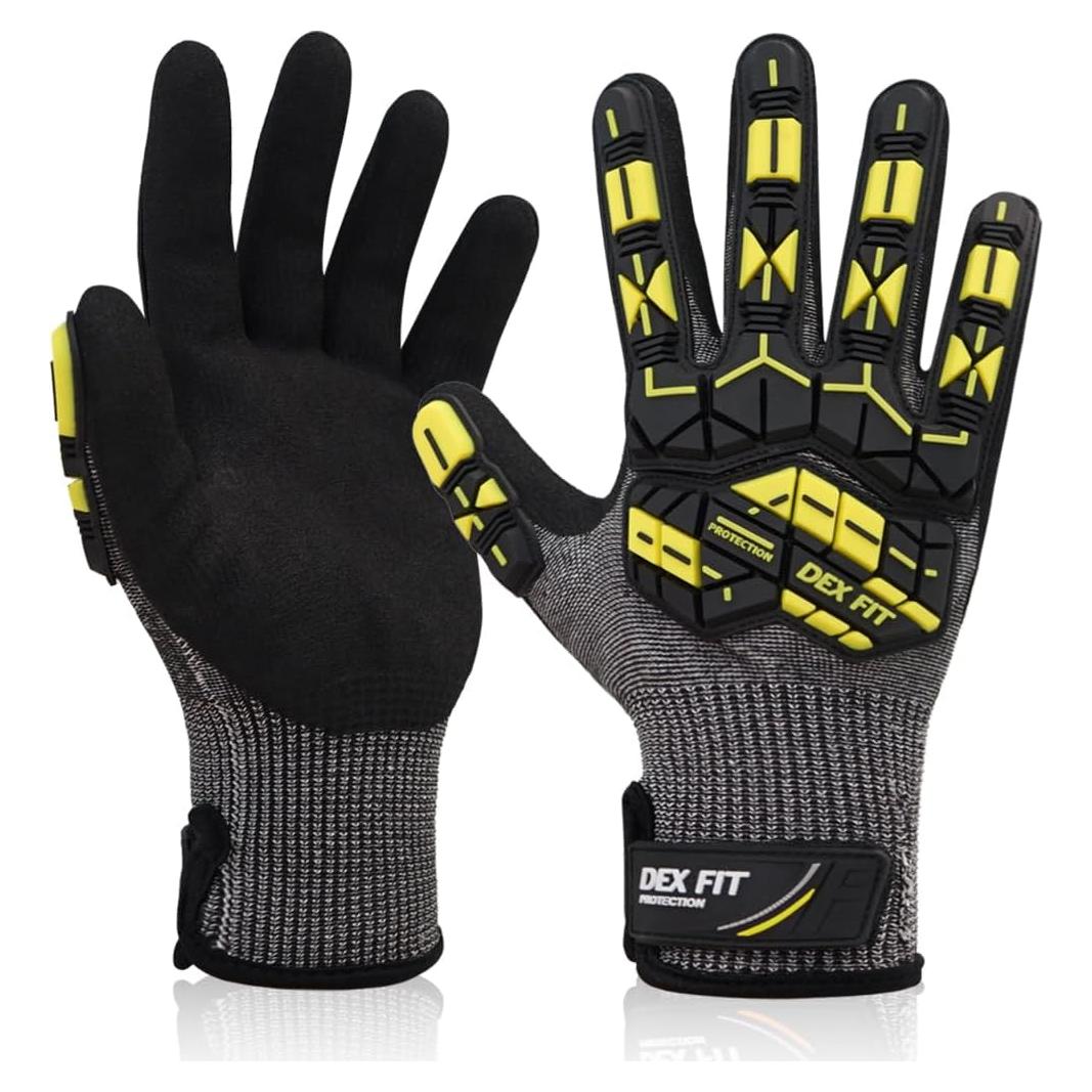 Guantes Resistentes a Cortes DEX FIT SSG713 Talla L Gris