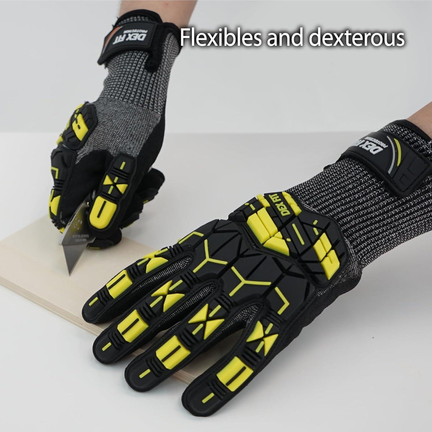Guantes Resistentes a Cortes DEX FIT SSG713 Talla L Gris