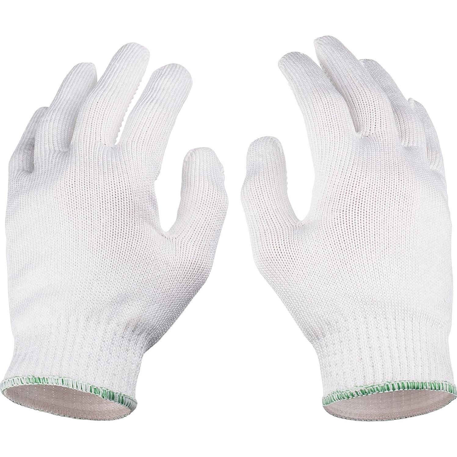 Guantes de Trabajo Resistentes a Cortes NoCry Medianos - Grado Alimenticio con Puntos de Agarre