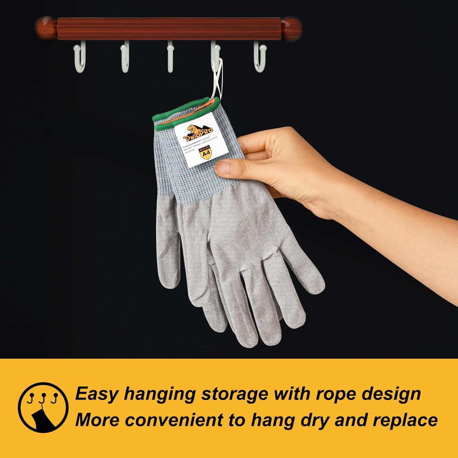 Guantes de Corte Grado Alimenticio DINOPRO A4 Talla M