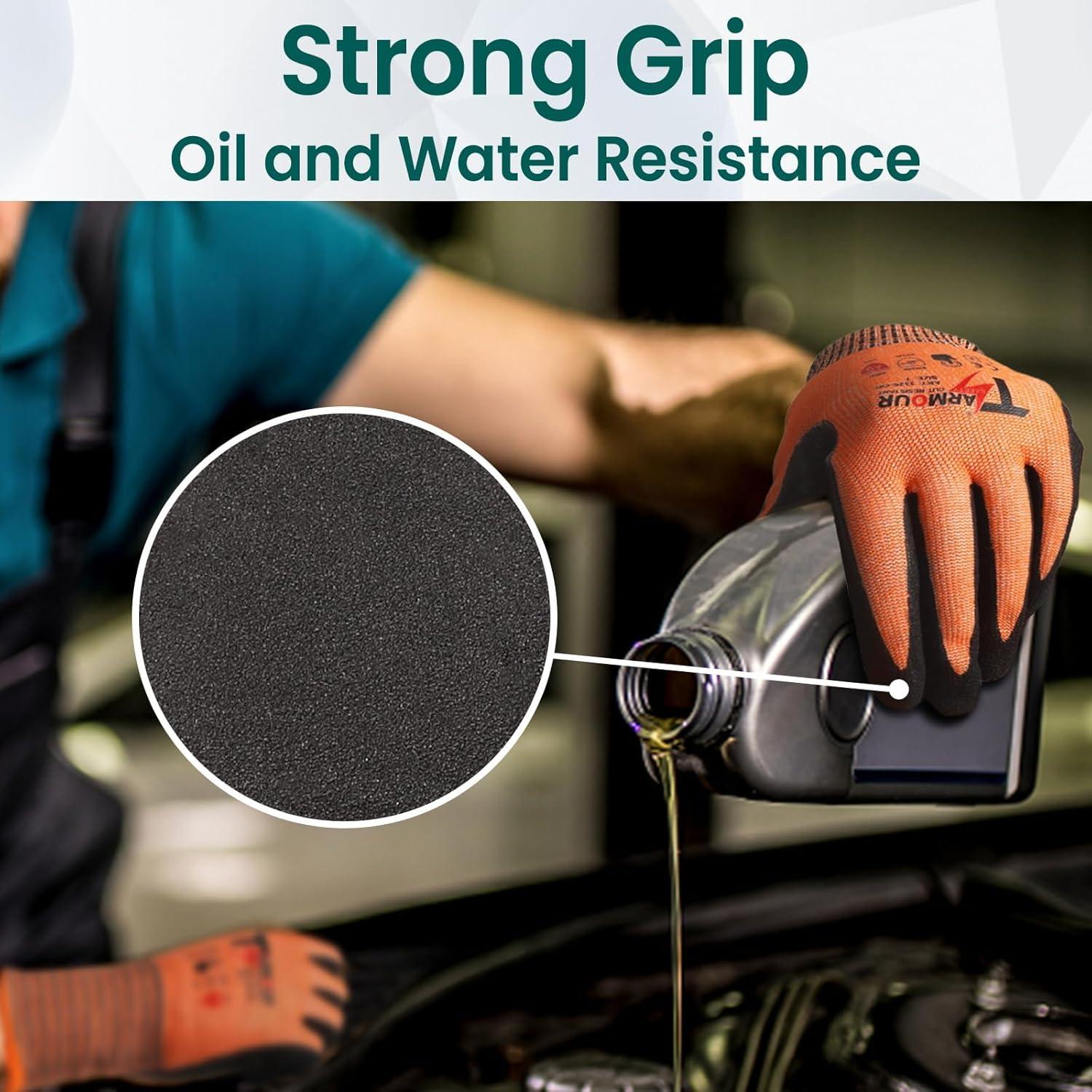 Guantes Resistentes a Cortes ANSI A9 Naranja XL - 1 Par