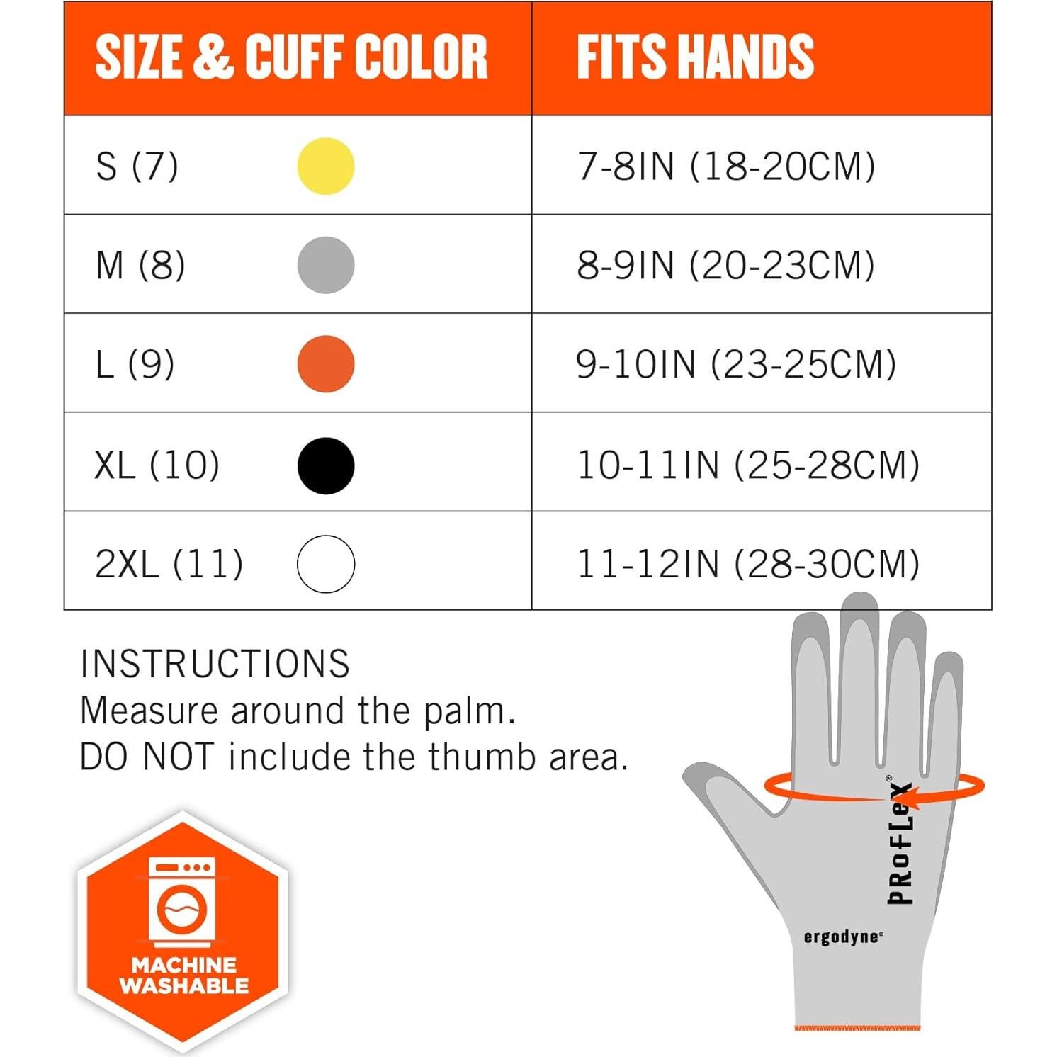 Guantes de Trabajo Ergodyne ProFlex 7030 A3, 2X-Grande, Gris