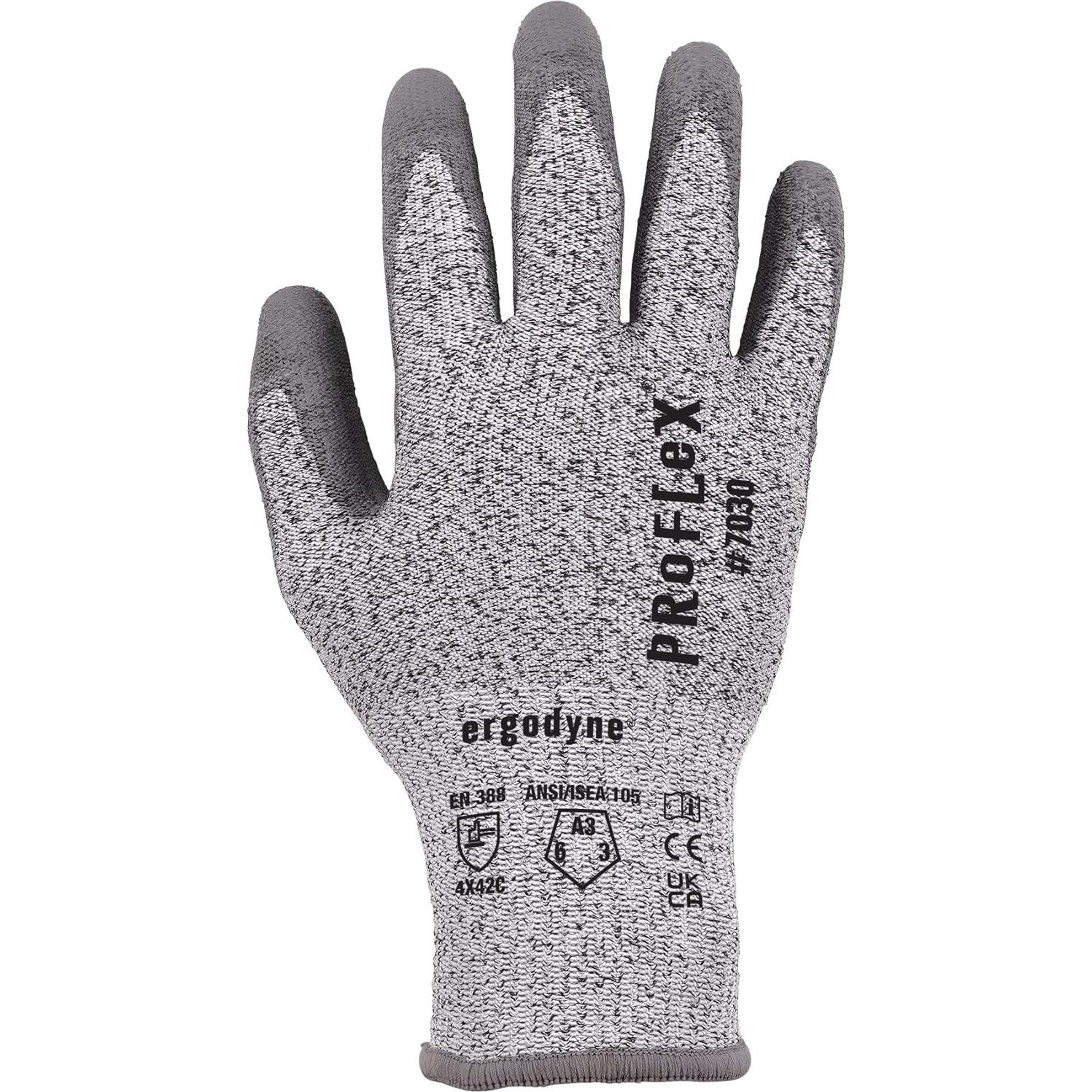 Guantes de Trabajo Ergodyne ProFlex 7030 A3, 2X-Grande, Gris