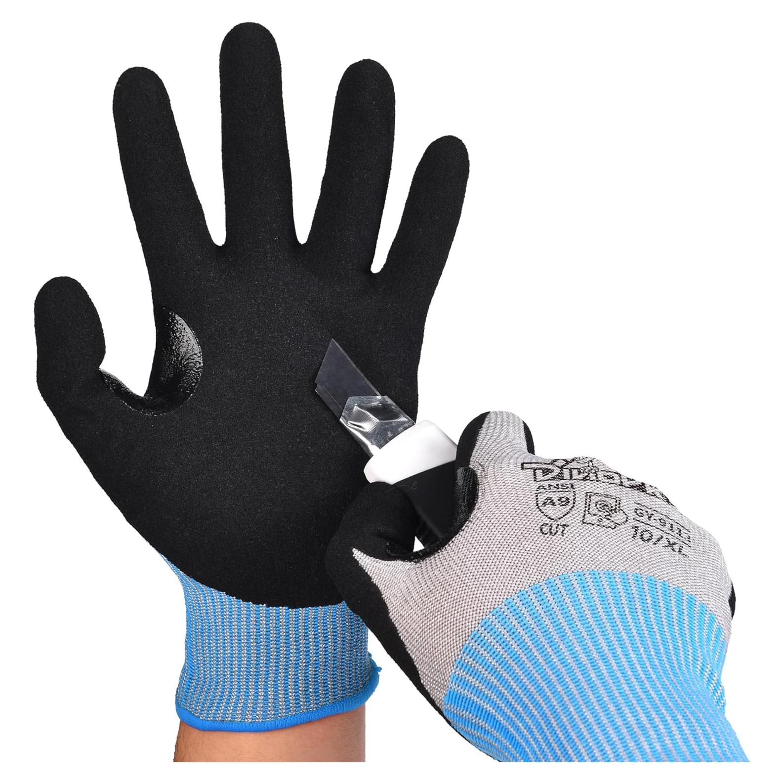 Guantes de Trabajo Resistentes a Cortes DINOPRO A9 - X-Large