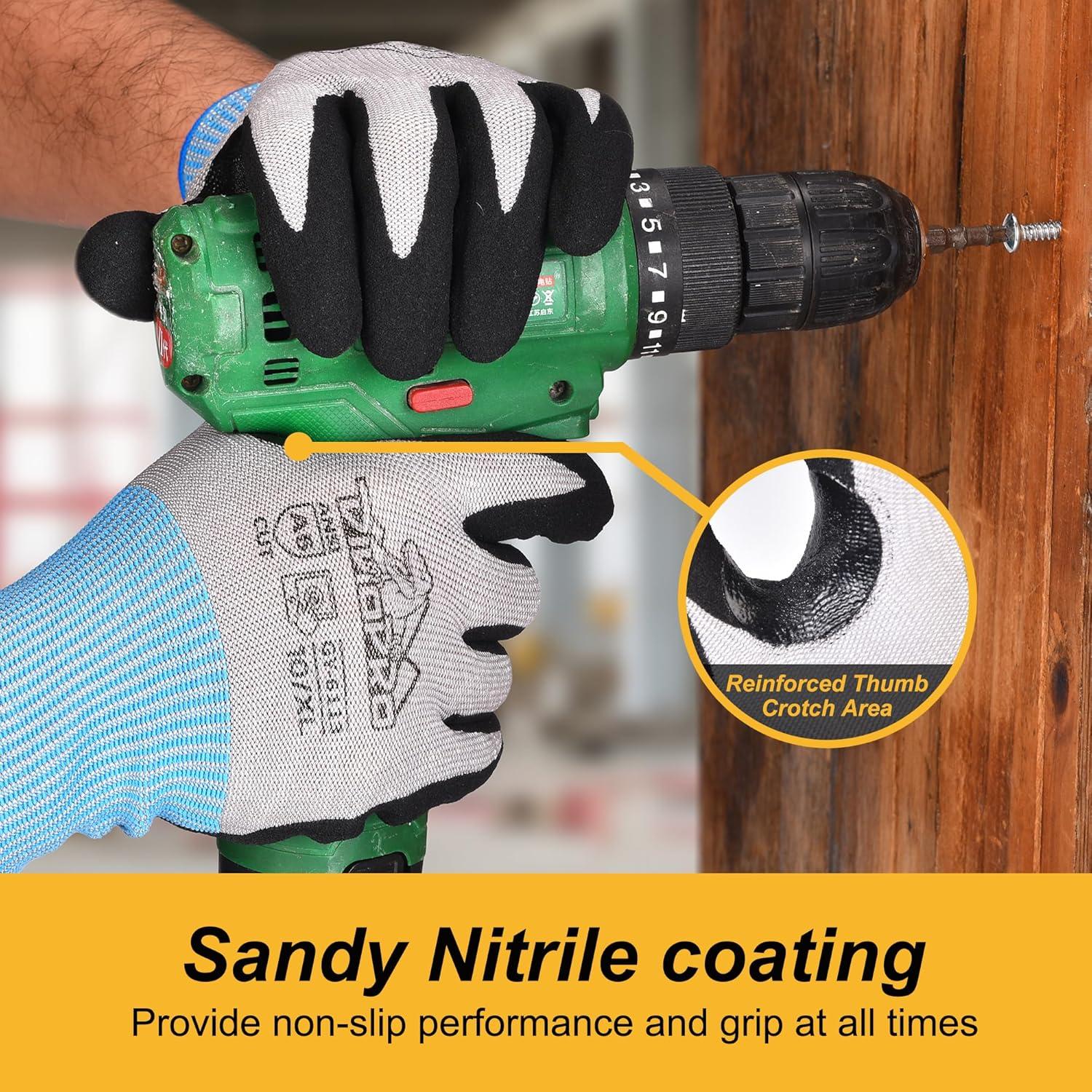 Guantes de Trabajo Resistentes a Cortes DINOPRO A9 - X-Large