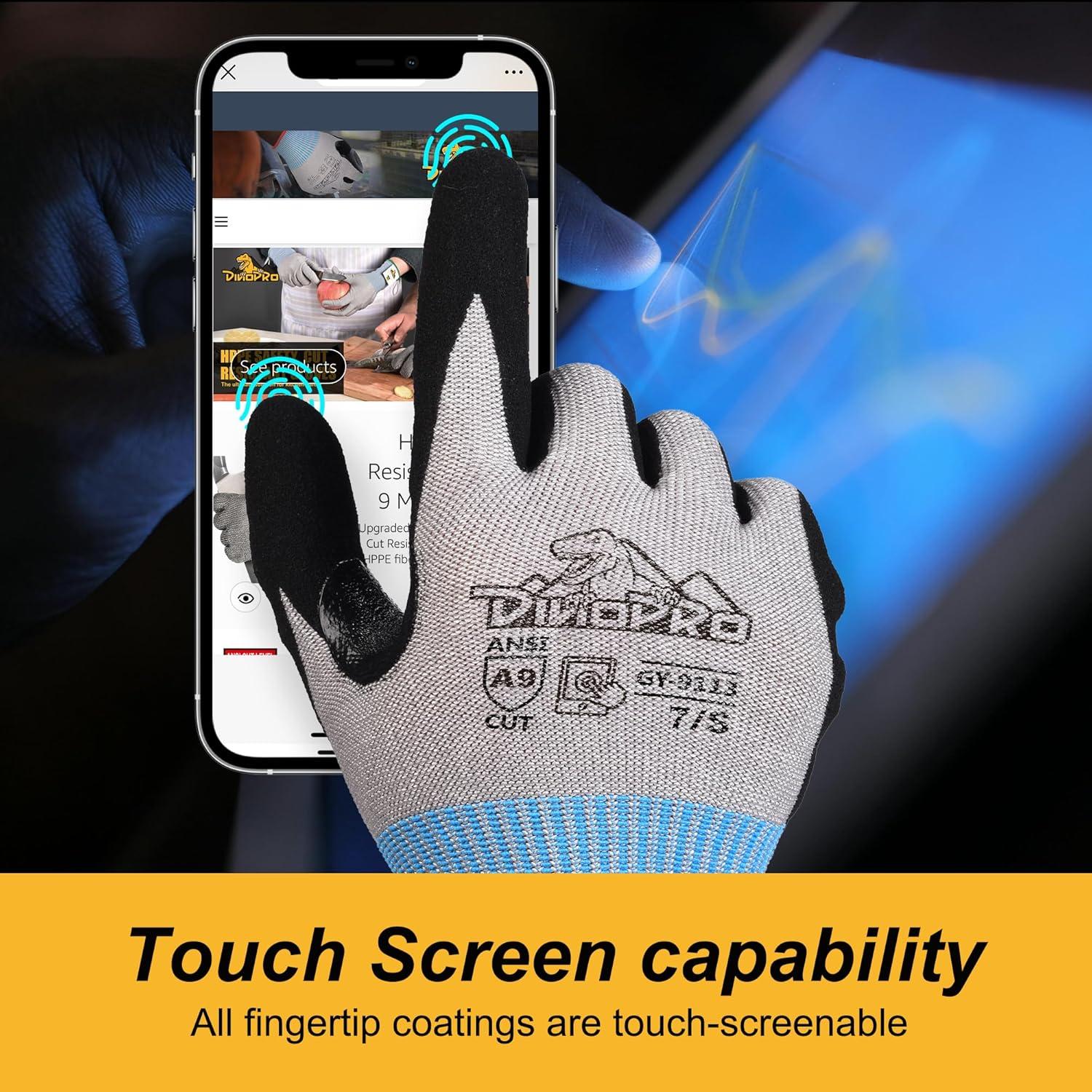 Guantes de Trabajo Resistentes a Cortes DINOPRO A9 - X-Large