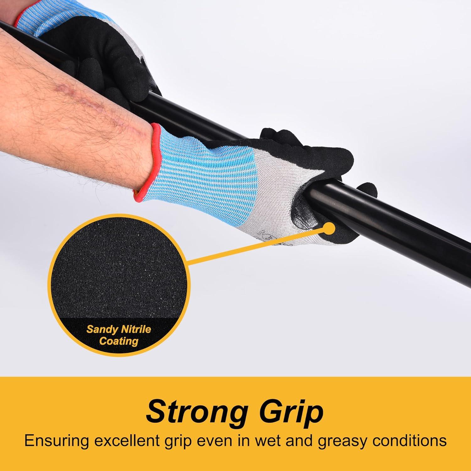 Guantes de Trabajo Resistentes a Cortes DINOPRO A9 - X-Large