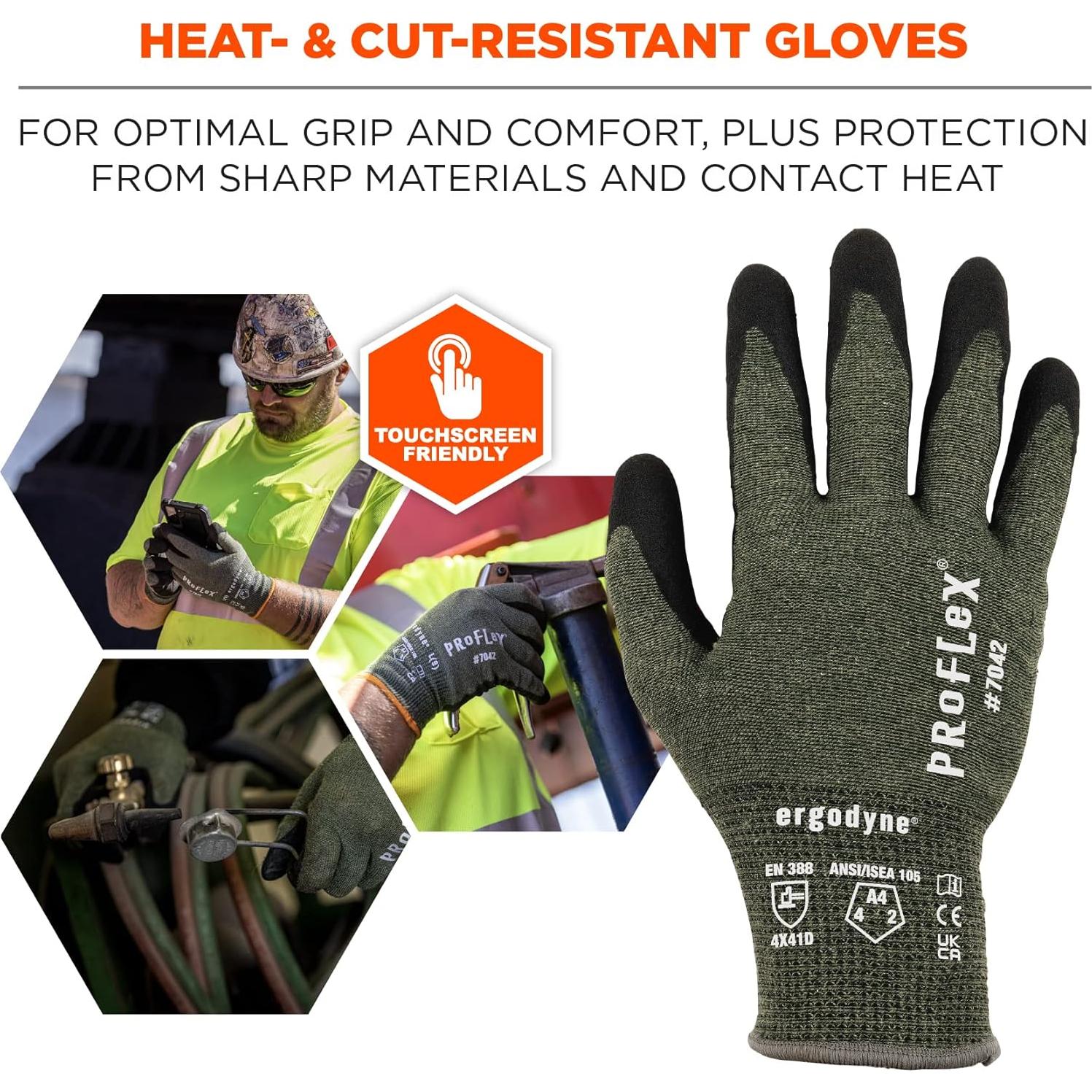 Guantes de Trabajo Ergodyne ProFlex 7042 A4 Resistentes al Calor