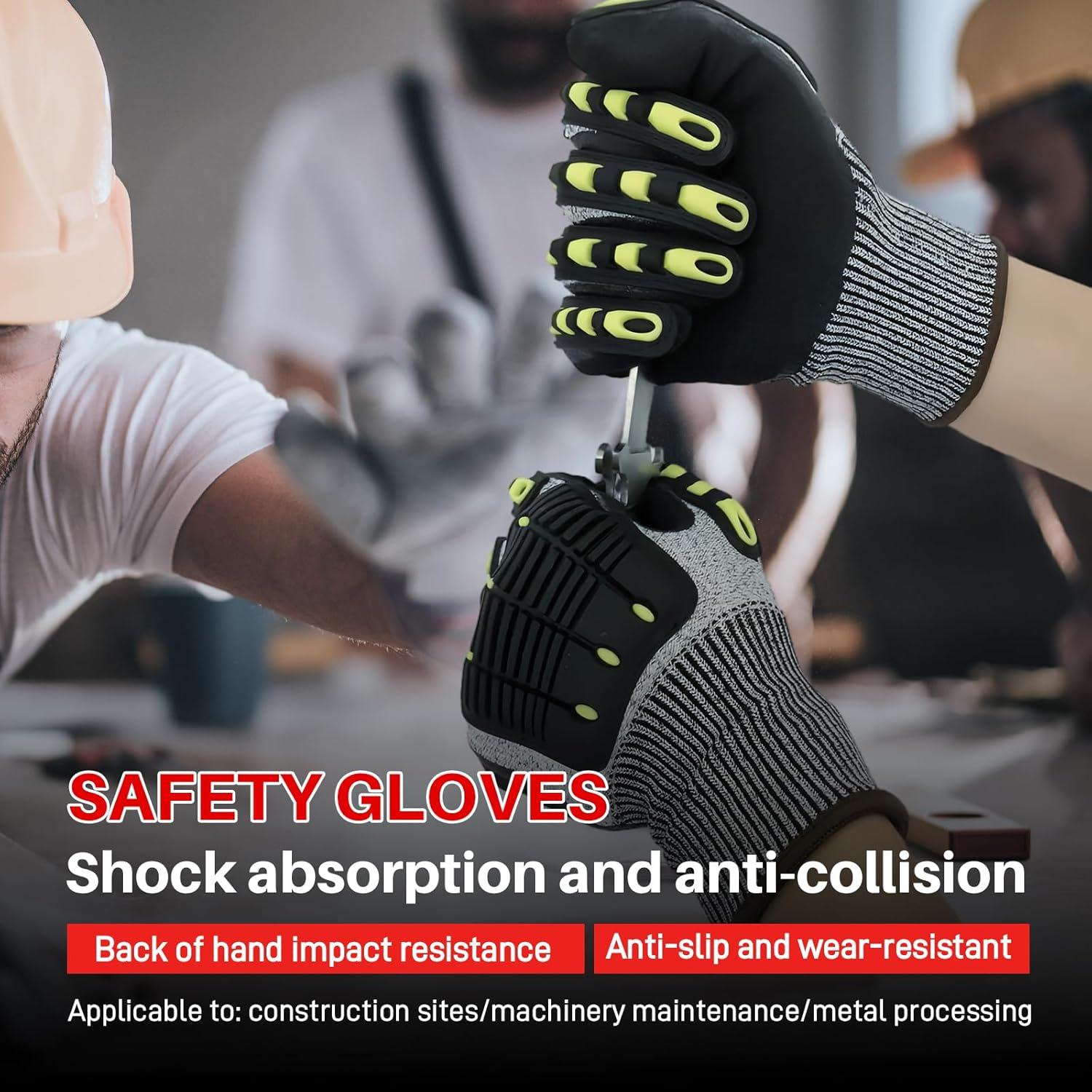 Guantes de Protección GOL-SIV Pequeños Nitrilo Anti Impacto