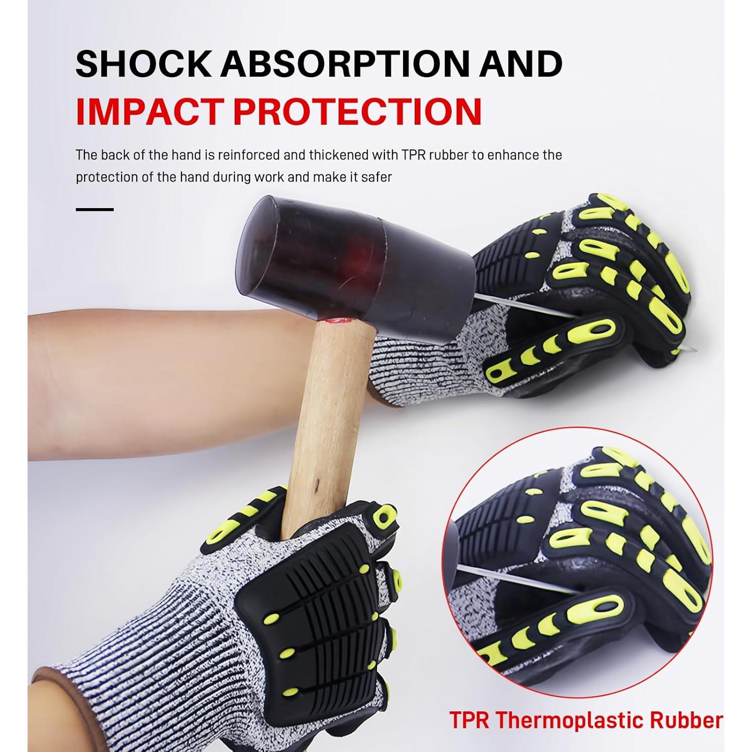 Guantes de Protección GOL-SIV Pequeños Nitrilo Anti Impacto