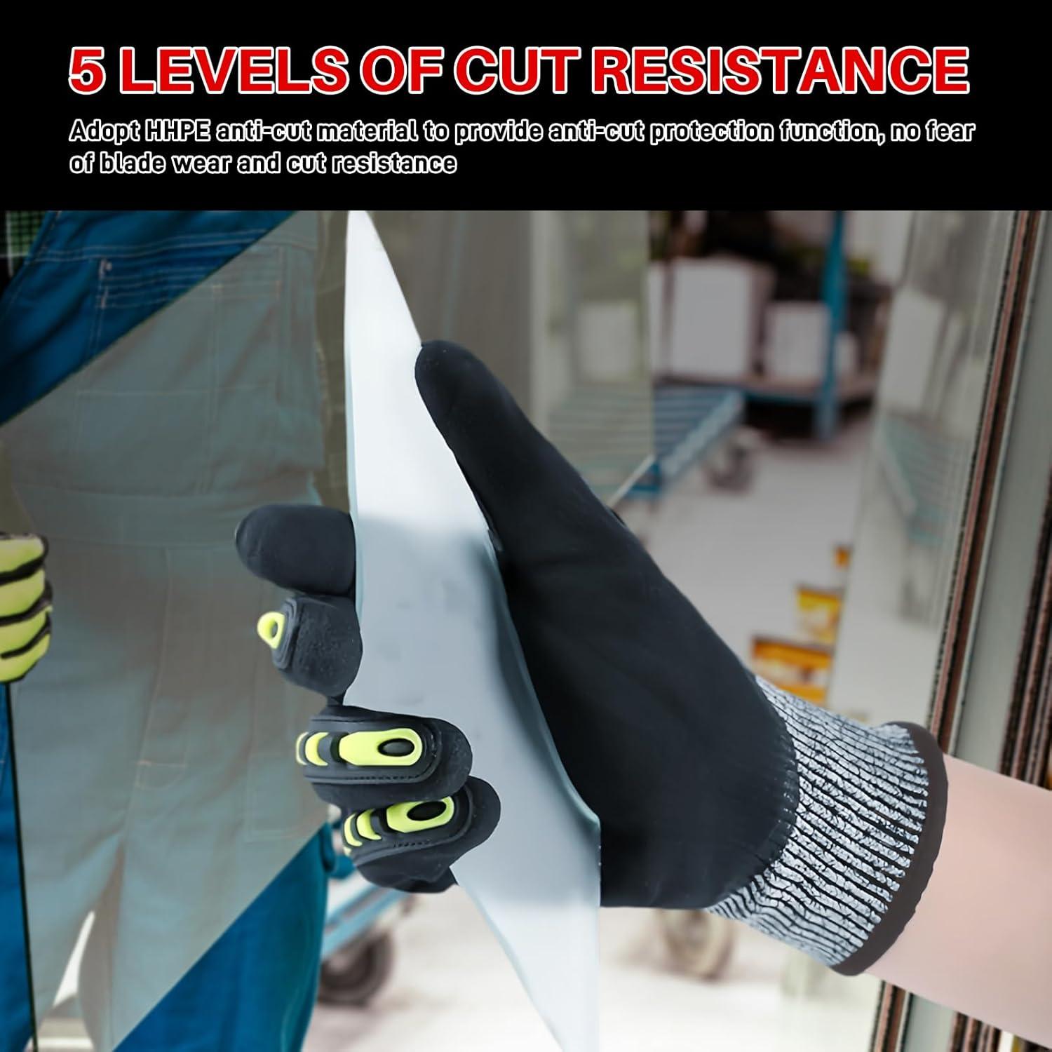 Guantes de Protección GOL-SIV Pequeños Nitrilo Anti Impacto