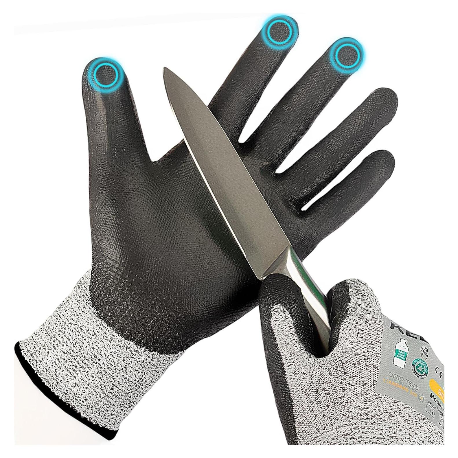 Guantes Resistentes a Cortes Kebada C2, ANSI A2, Talla Mediana