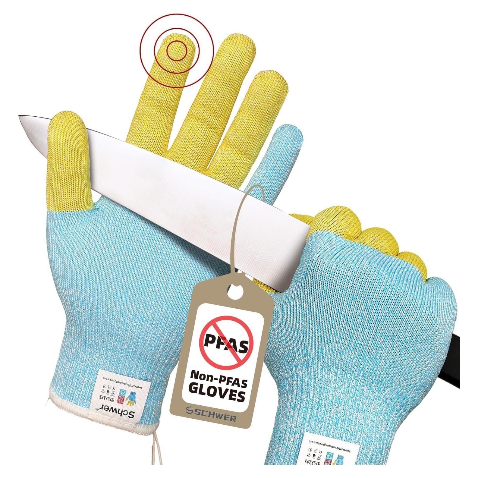 Guantes Cortantes Schwer AR1345 ANSI A9 Reforzados para Cocina