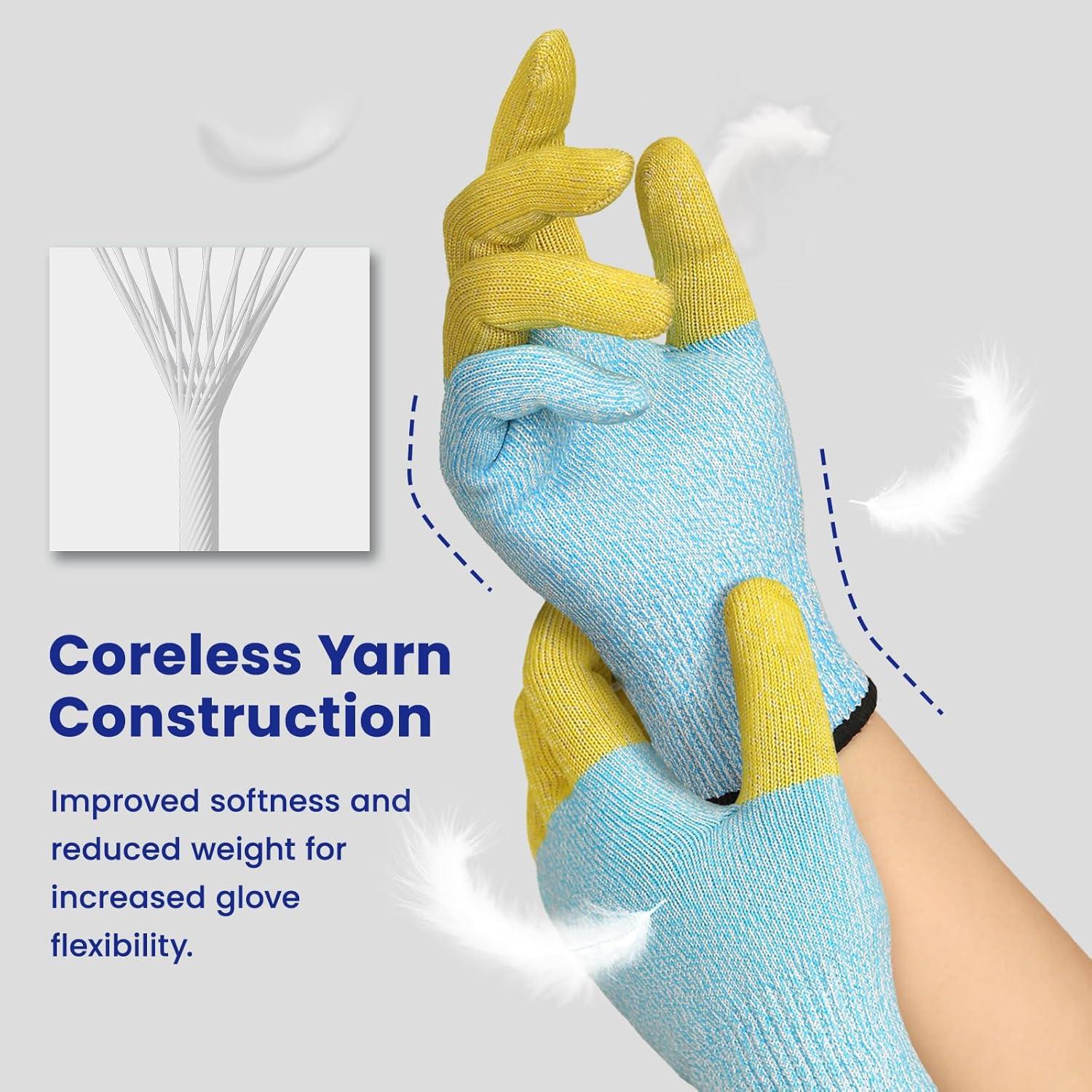 Guantes Cortantes Schwer AR1345 ANSI A9 Reforzados para Cocina