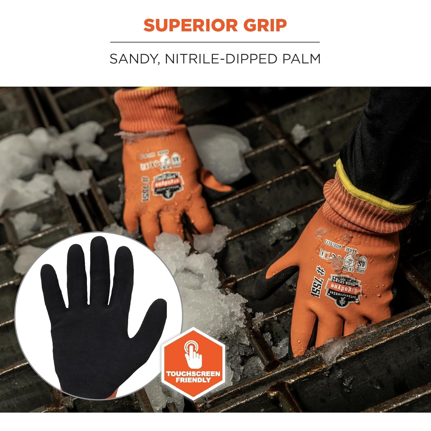 Guantes de Trabajo Invierno Ergodyne ProFlex 7551 A5 Naranja