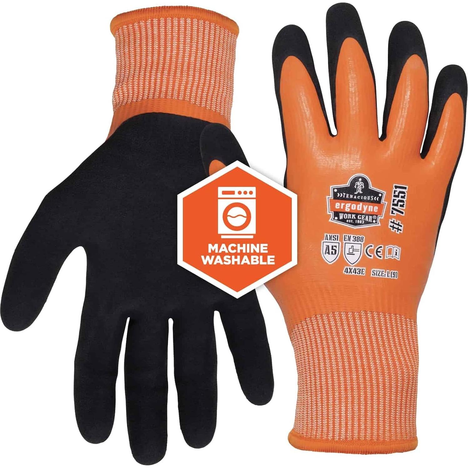 Guantes de Trabajo Invierno Ergodyne ProFlex 7551 A5 Naranja