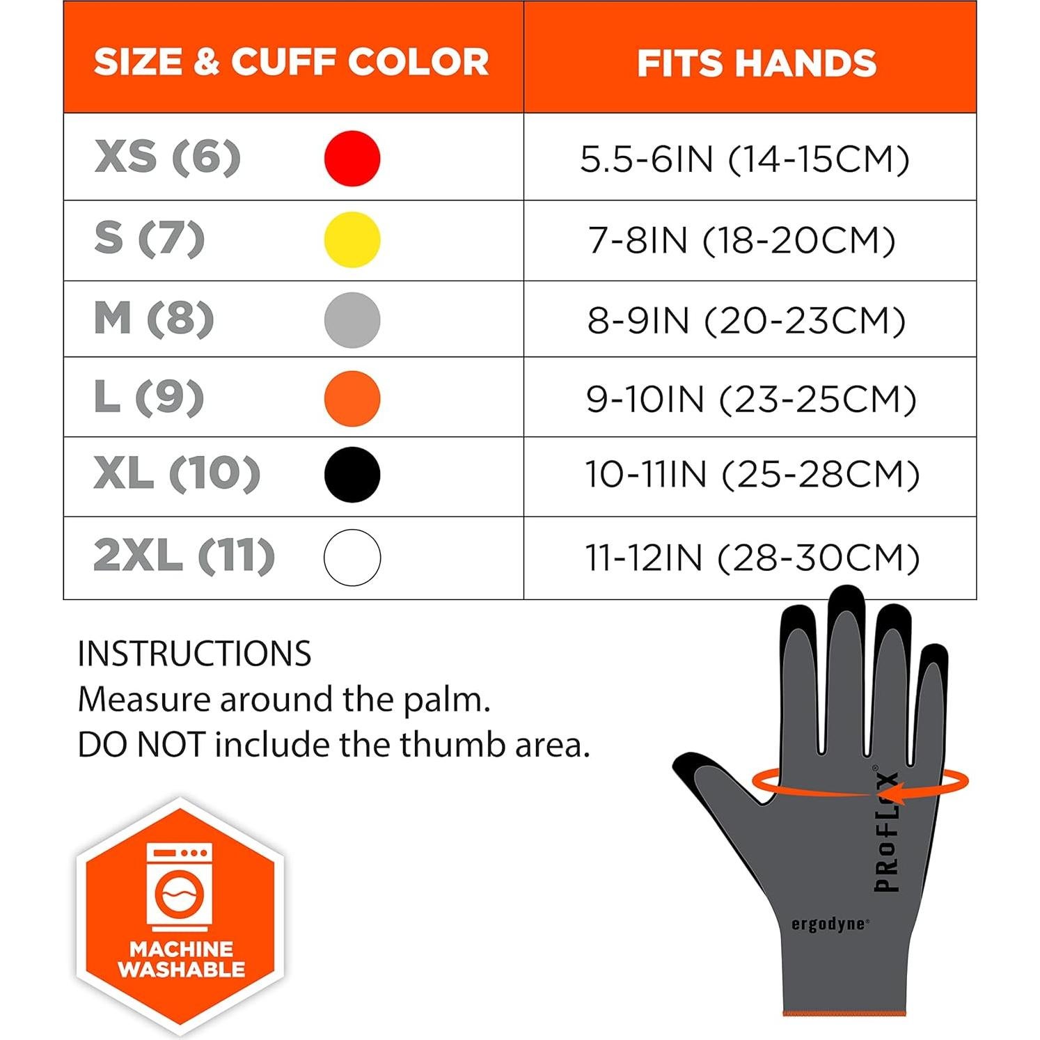 Guantes de Trabajo Ergodyne ProFlex 7000 Nitrilo Extra Grande