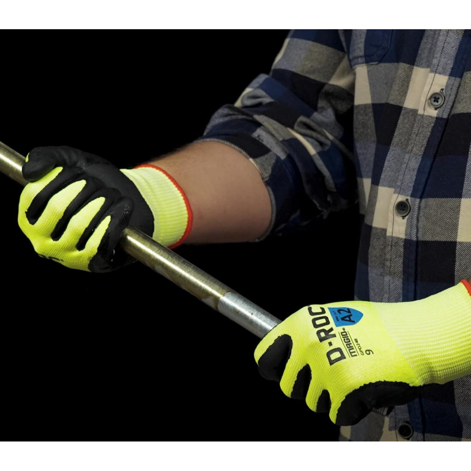 Guantes de Trabajo MAGID D-ROC A2 TriTek 15-Gauge 1 Par