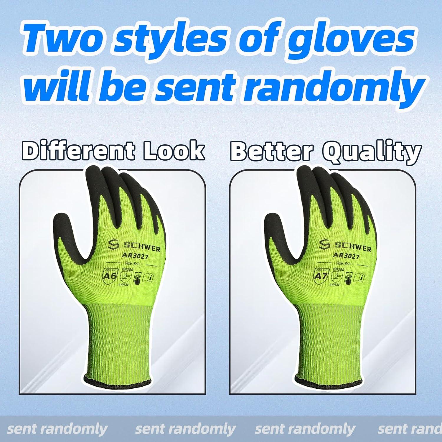 Guantes Resistentes a Cortes Schwer Talla S ANSI A6 + Mangas Nivel 5