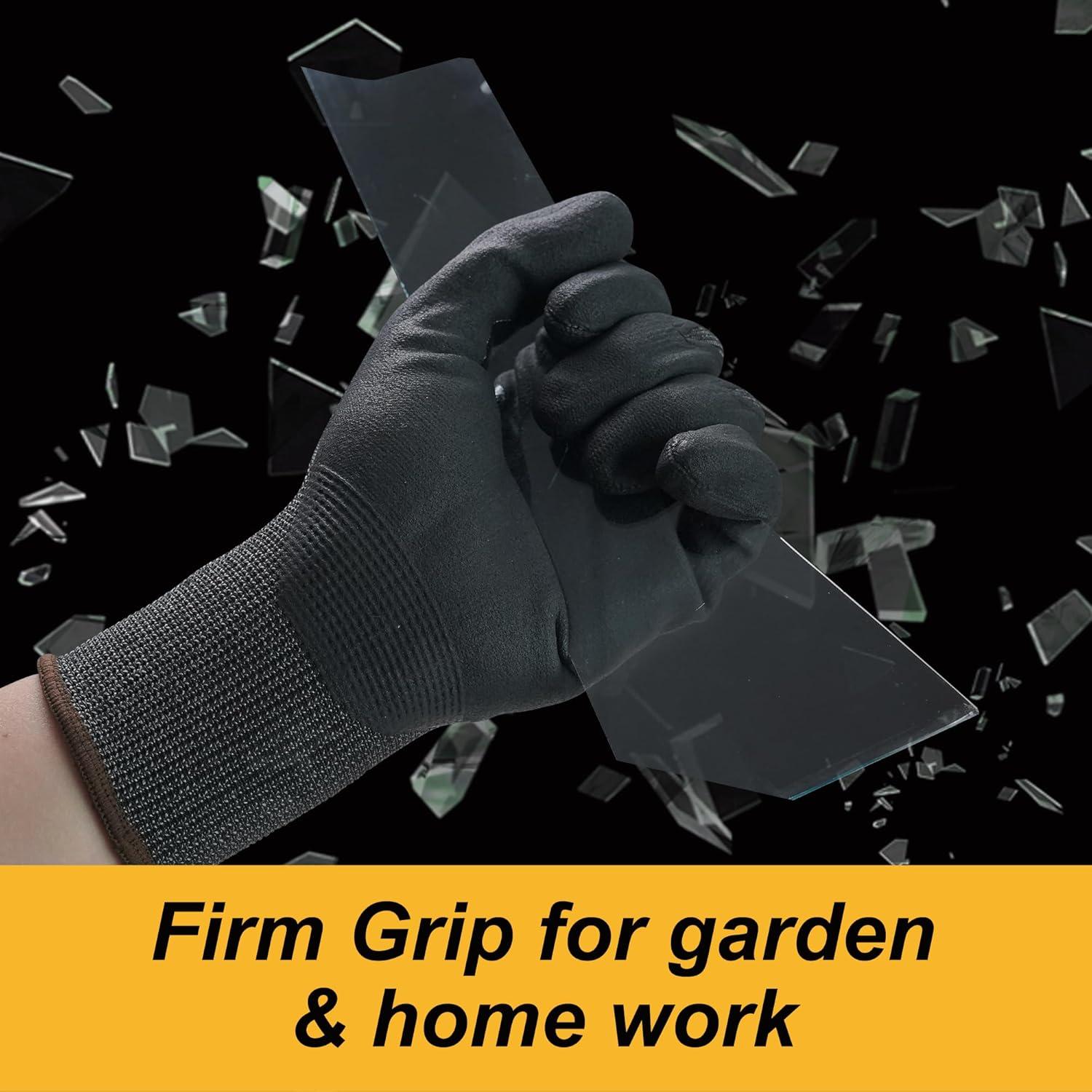 Guantes de Trabajo Resistentes a Cortes A4 DINOPRO - 12 Pares