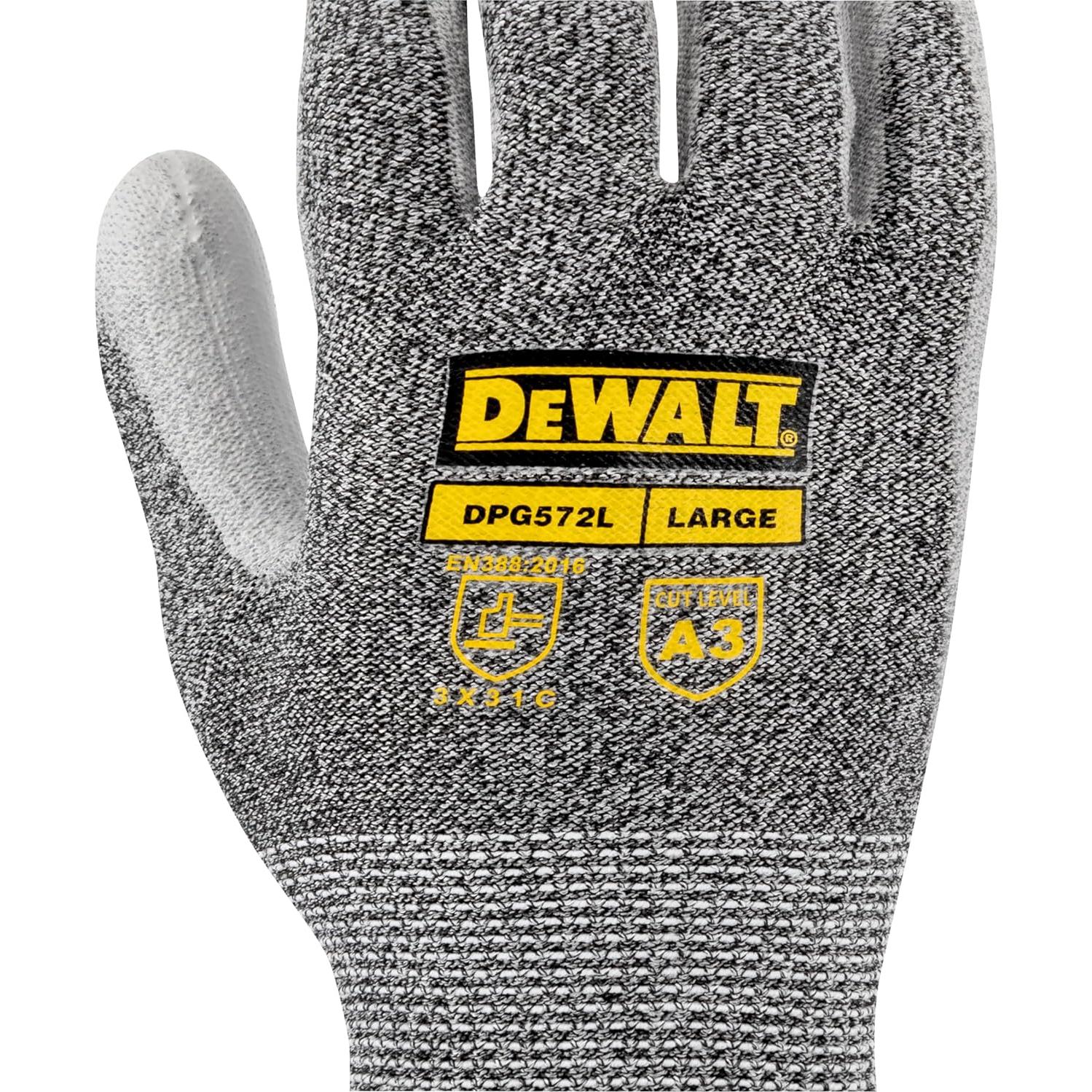 Guante resistente a cortes Dewalt DPG572 - Poliuretano - T. L