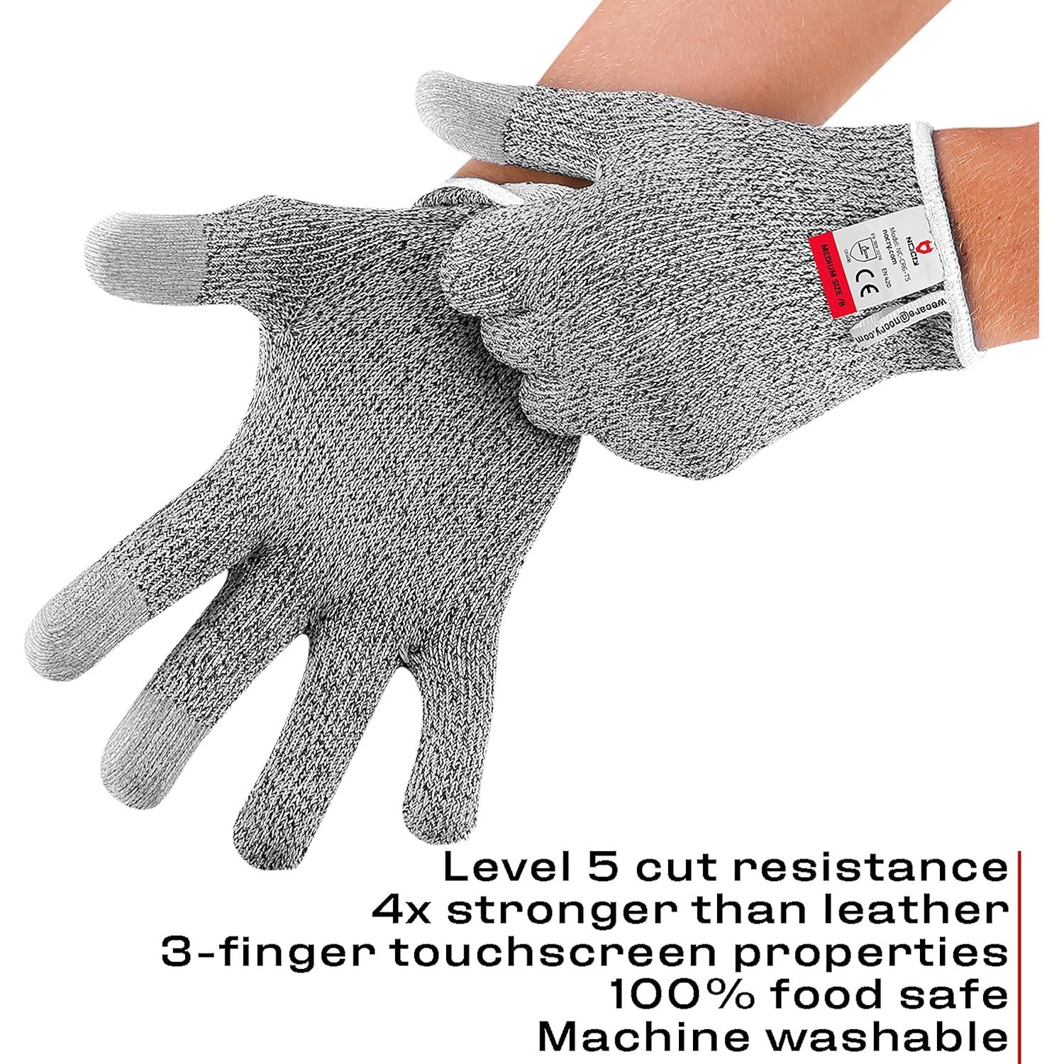 Guantes Resistentes a Cortes NoCry XL Grado Alimenticio Pantalla Táctil