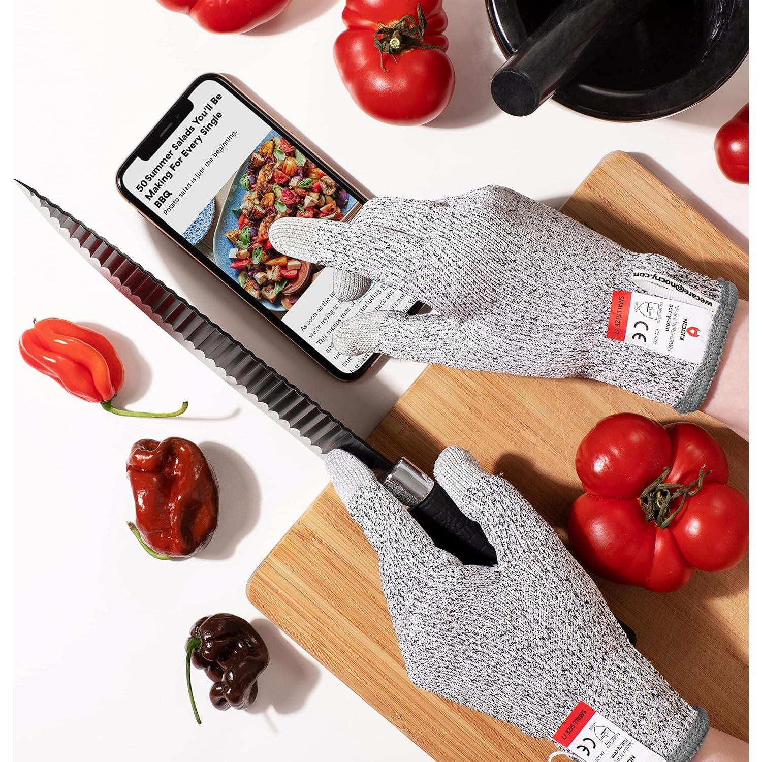 Guantes Resistentes a Cortes NoCry XL Grado Alimenticio Pantalla Táctil