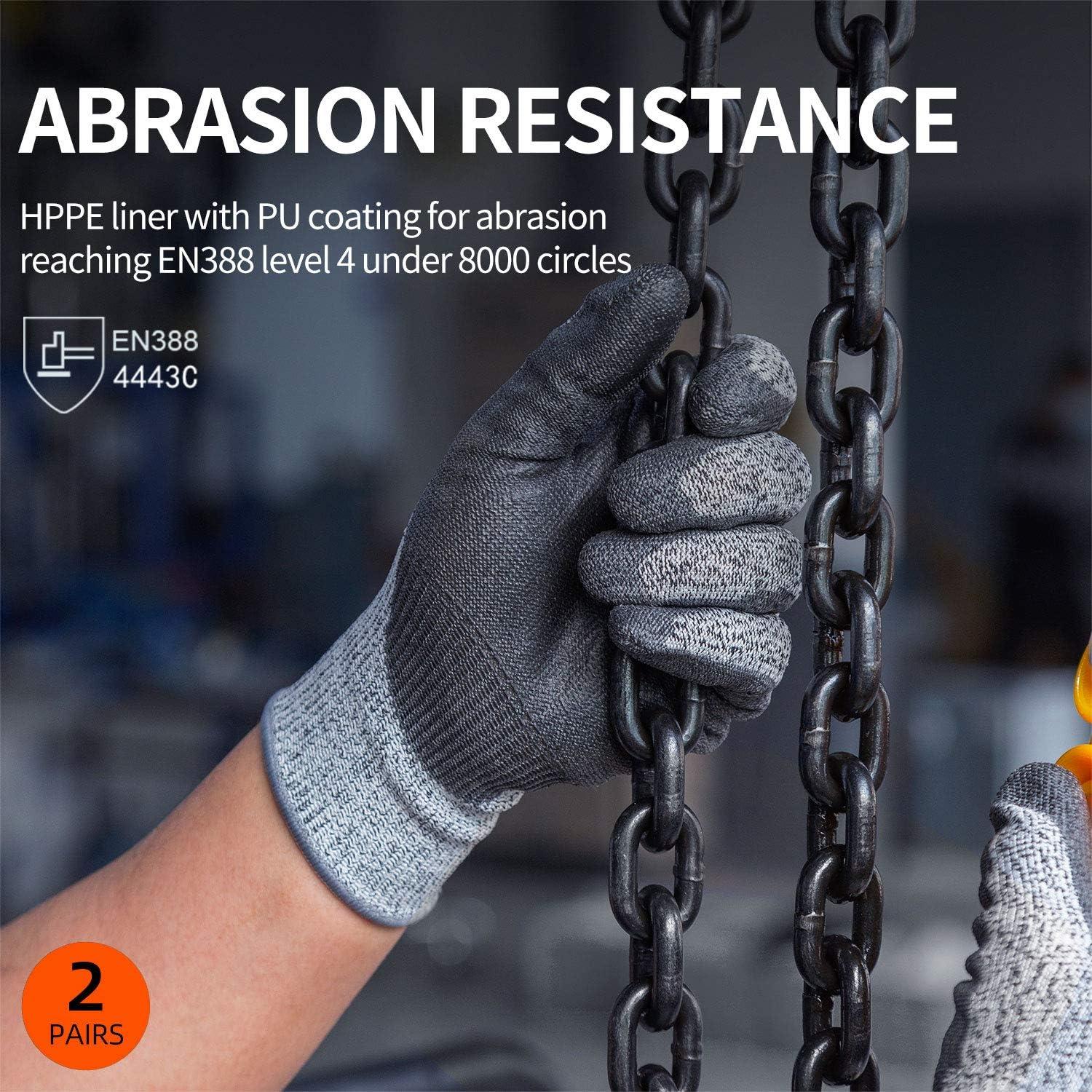 Guantes Resistentes a Cortes Vgo ANSI A3 EN388 Nivel 5 - Mediano