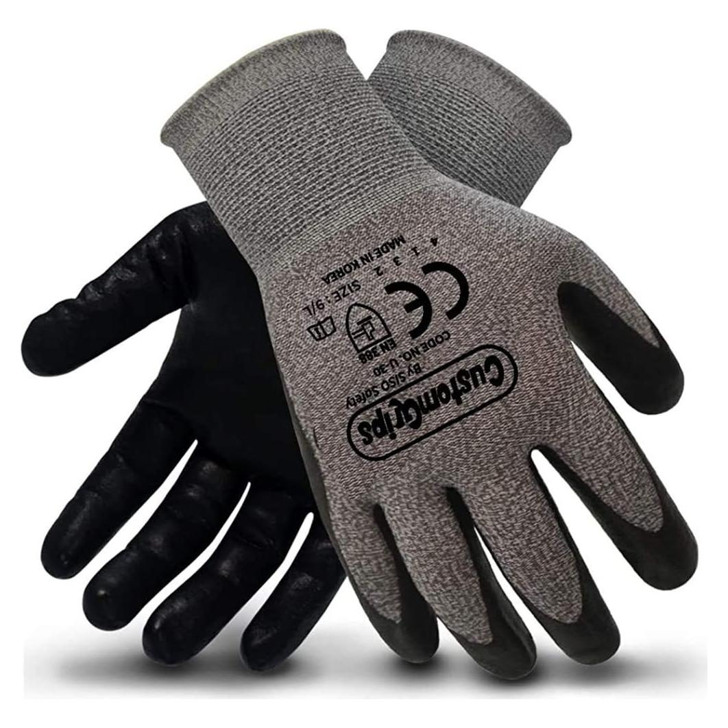 Guantes de Trabajo CustomGrips U30 Nivel 4 Nitrilo 12 Pares