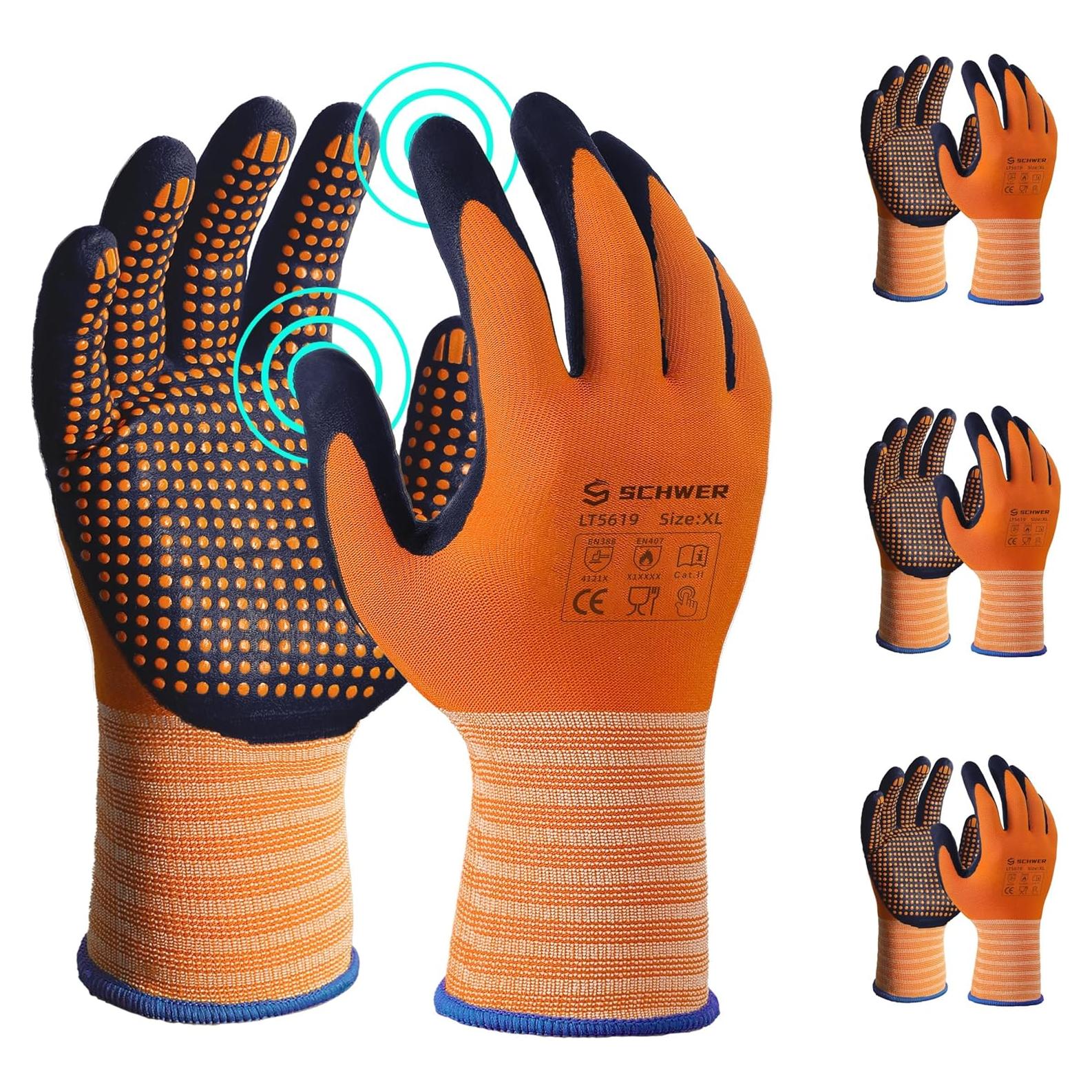 Guantes de Trabajo Schwer LT5619 Nitrilo Micro-Foam XL 3 Pares