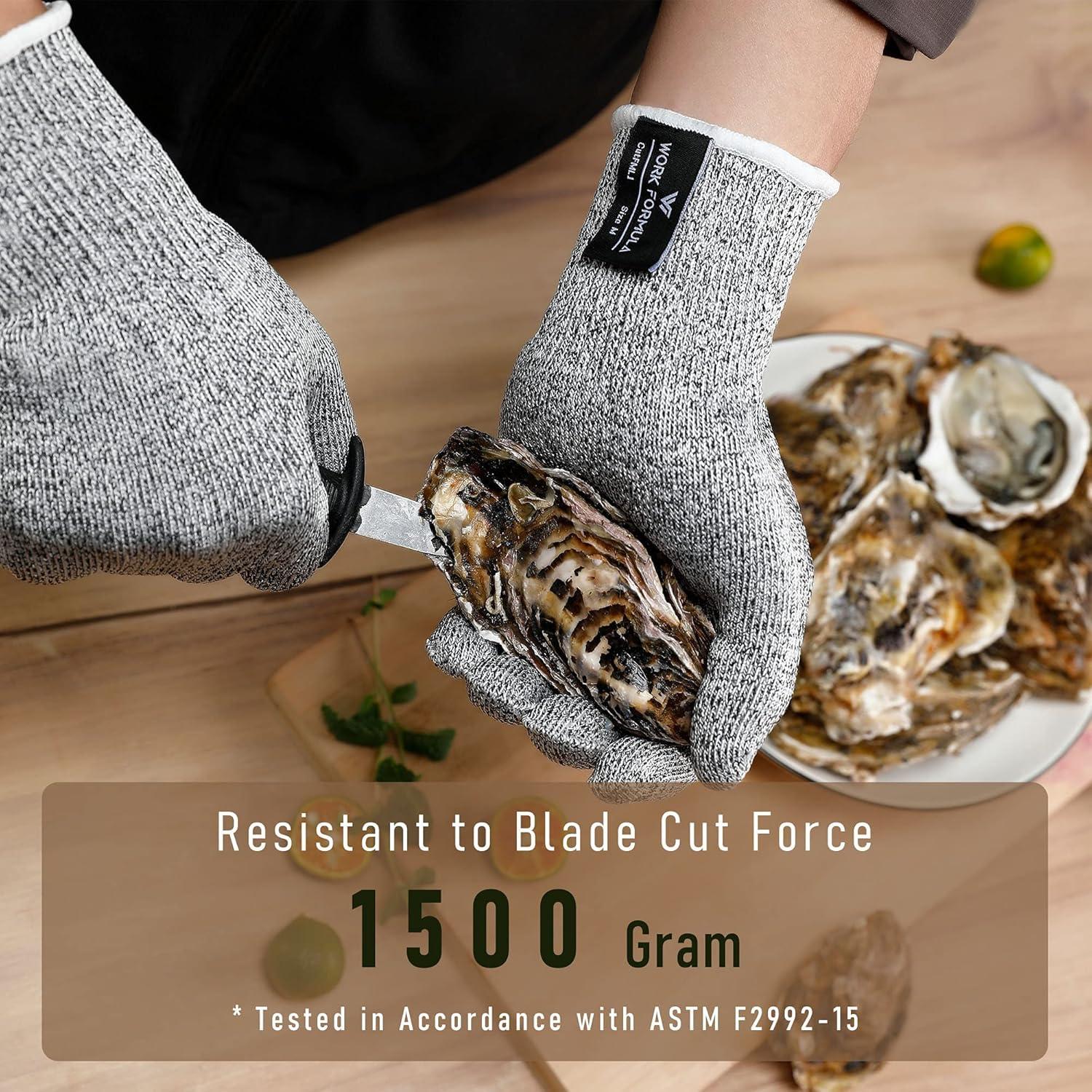 Guantes de Cocina Anticorte WORK FORMULA - 4 Pcs Talla Grande