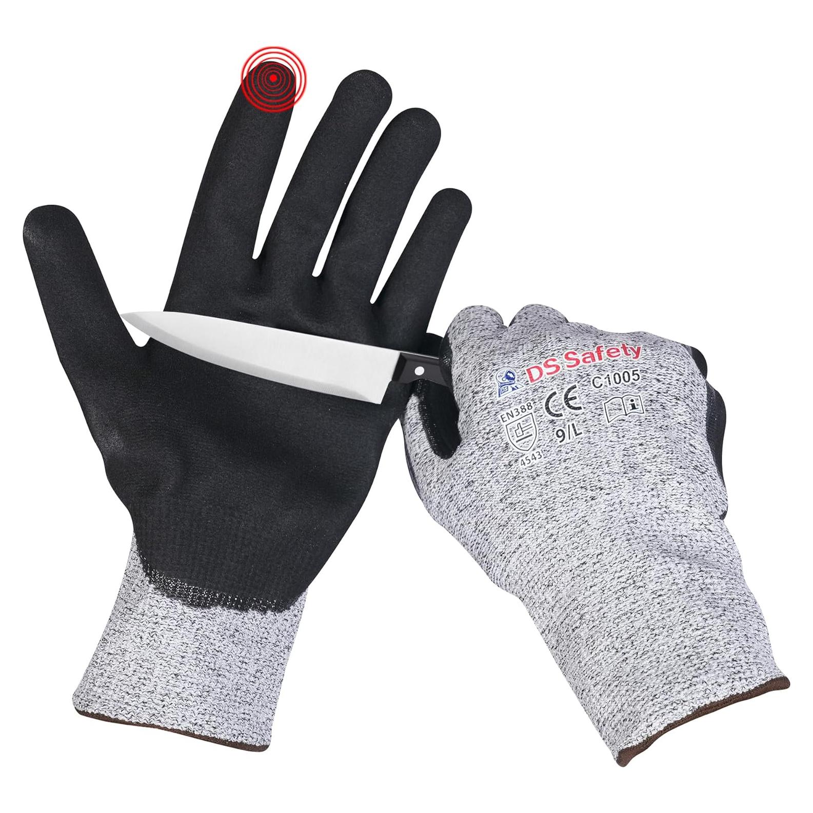 Guantes Resistentes a Cortes Nivel 5 DS Safety - 12 Pares Medianos