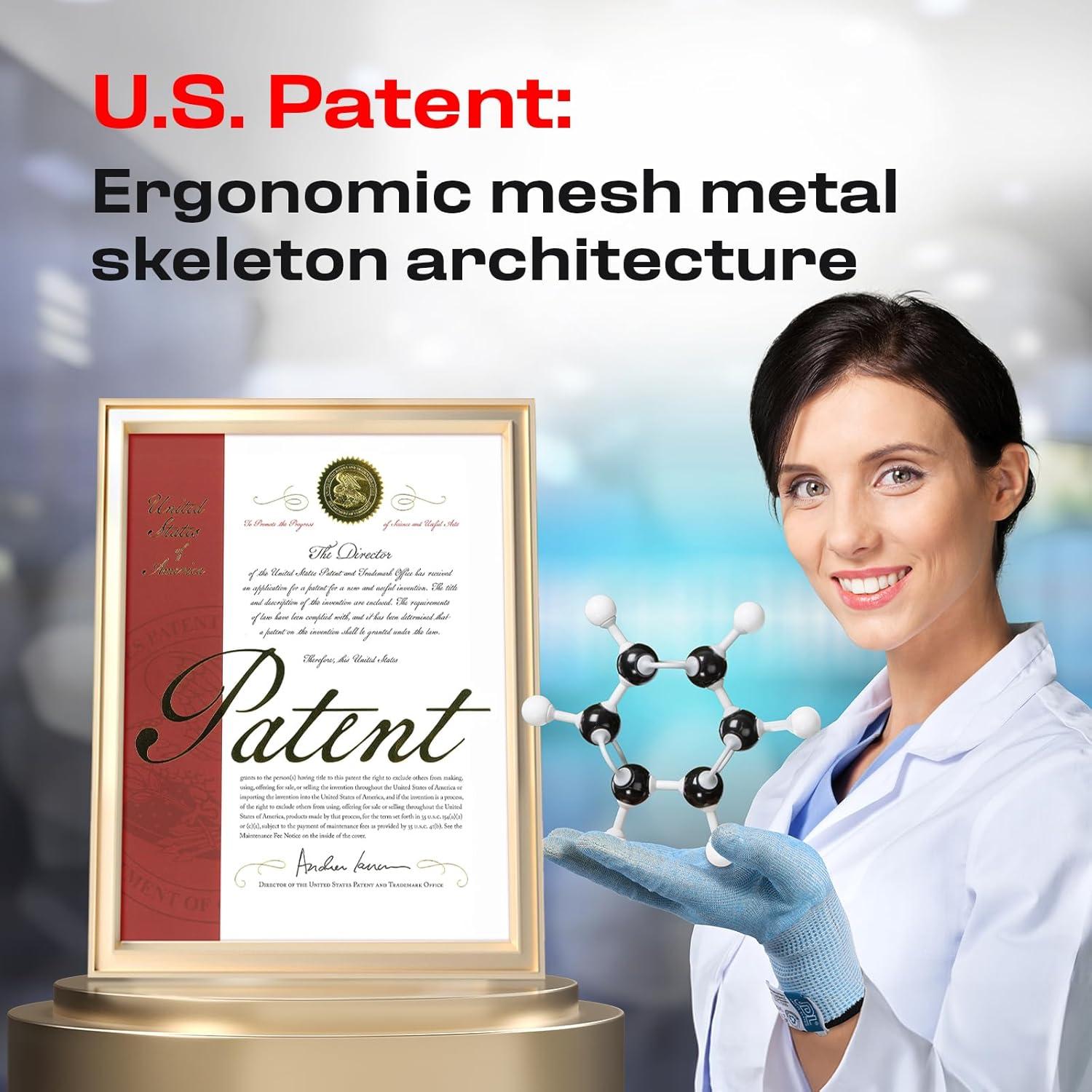 Guantes Resistentes a Cortes Grises JDL, Talla Grande, Grado Alimenticio