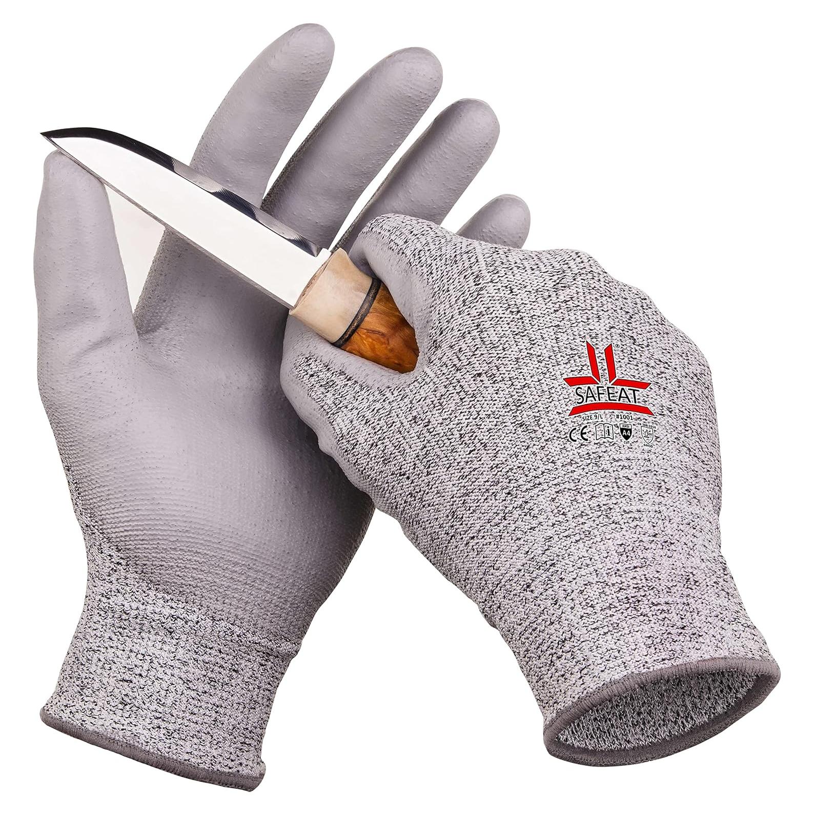 Guantes de Trabajo Resistentes a Cortes SAFEAT Nivel 5 - Unisex
