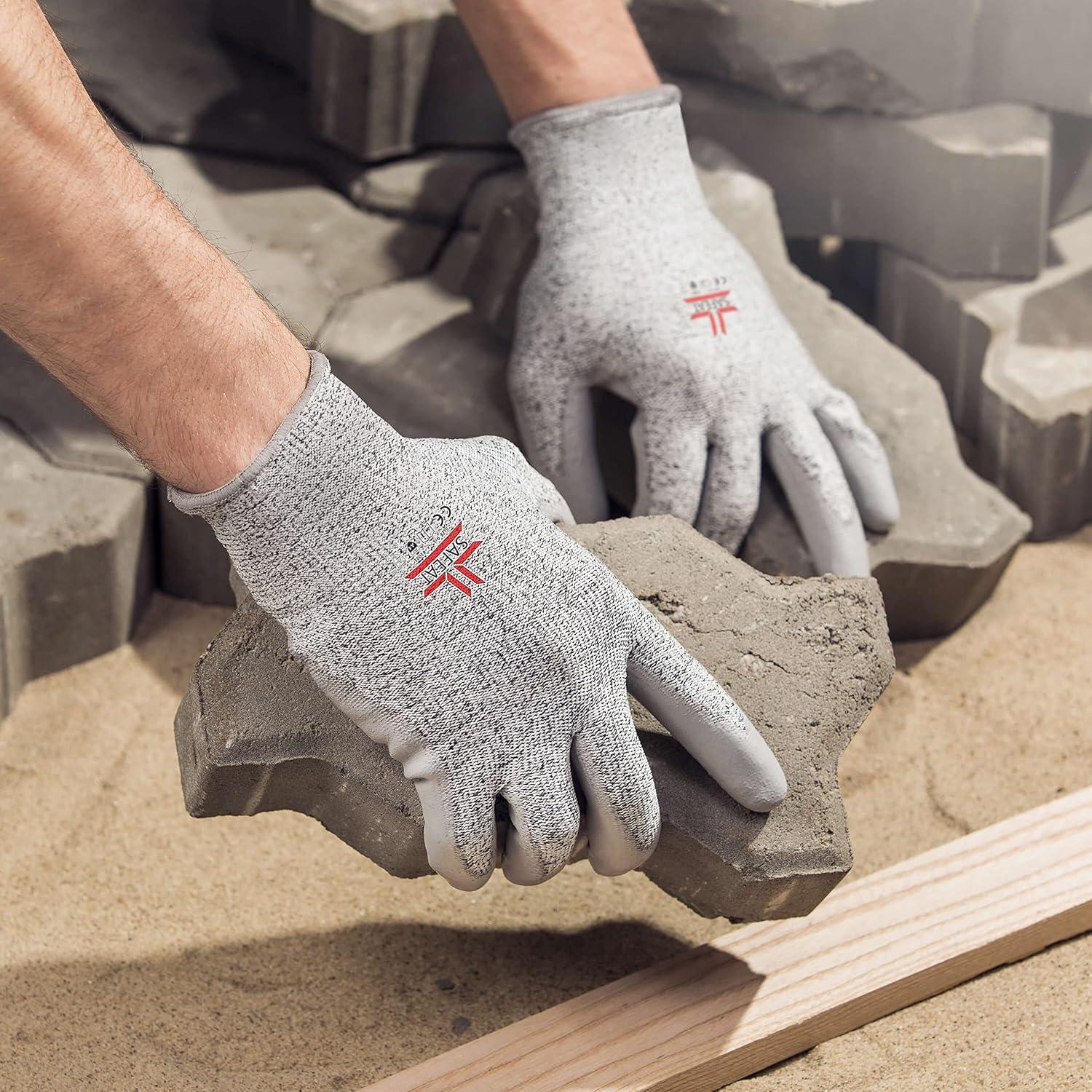 Guantes de Trabajo Resistentes a Cortes SAFEAT Nivel 5 - Unisex