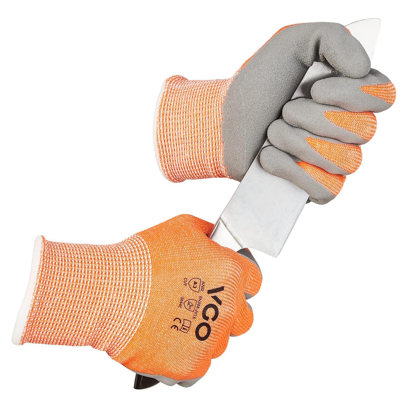 Guantes Resistentes a Cortes Vgo Nivel C EN388 Naranja