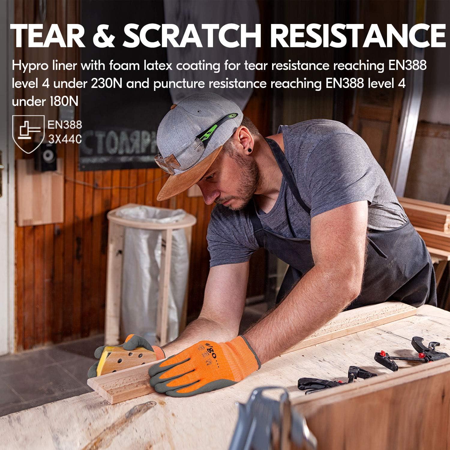 Guantes Resistentes a Cortes Vgo Nivel C EN388 Naranja