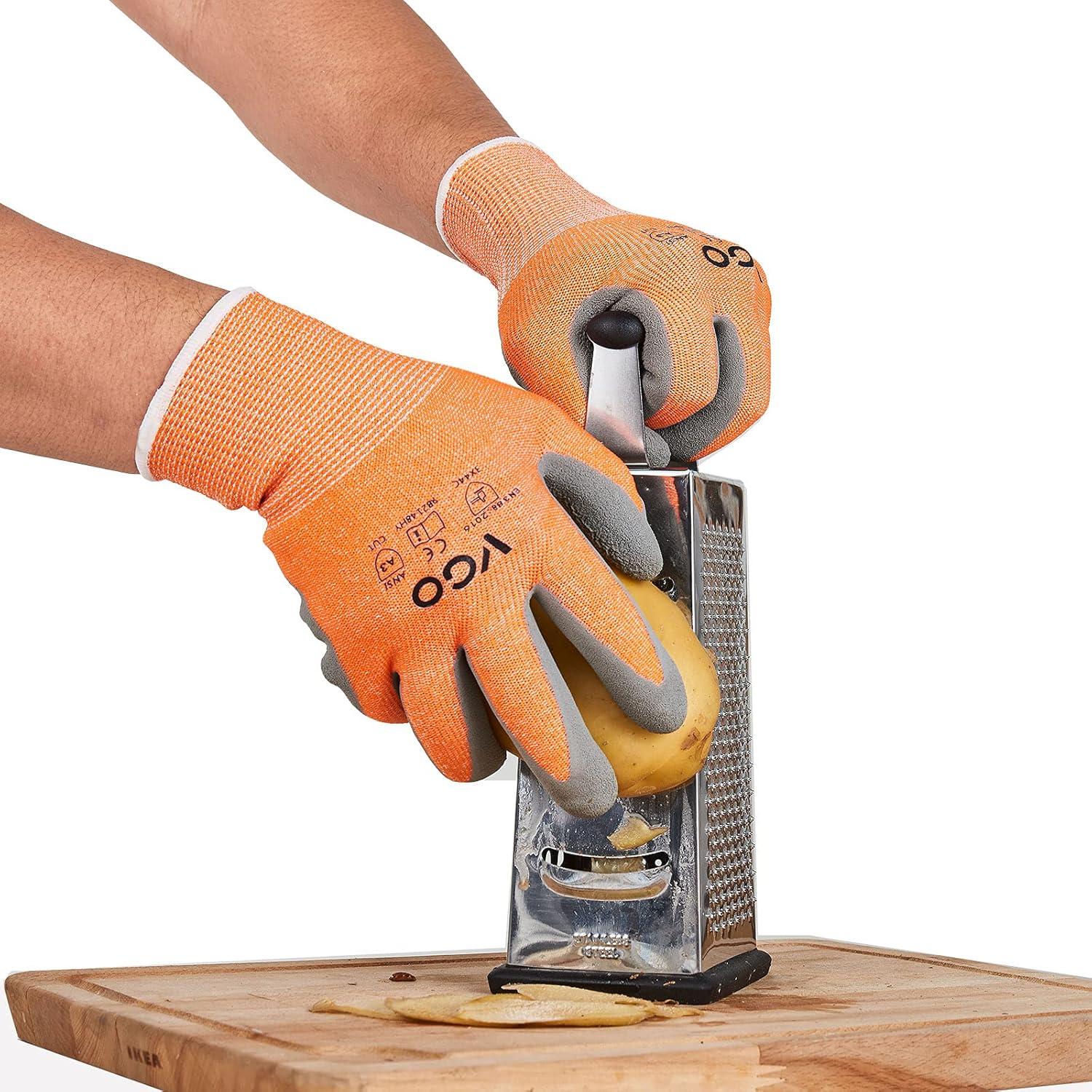 Guantes Resistentes a Cortes Vgo Nivel C EN388 Naranja