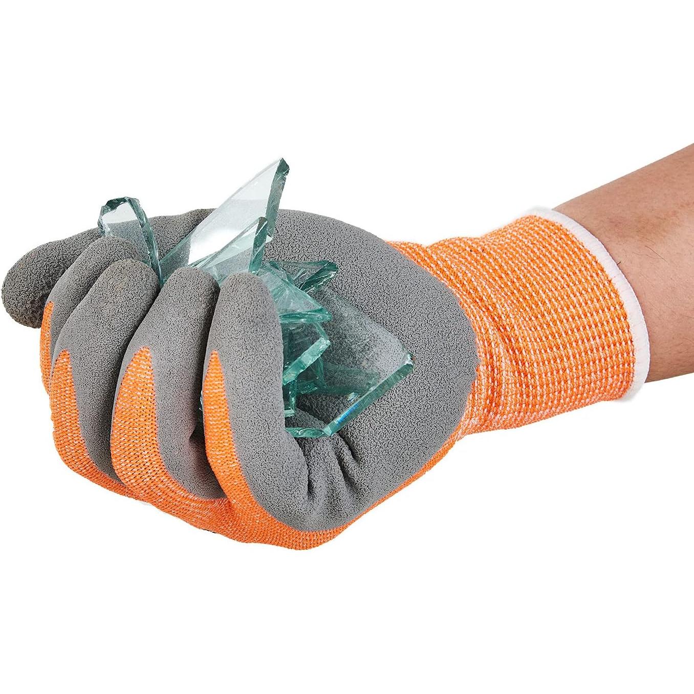 Guantes Resistentes a Cortes Vgo Nivel C EN388 Naranja