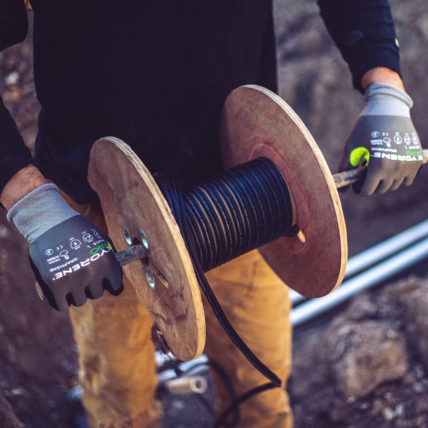 Guantes de Trabajo Armor Guys Kyorene Pro Graphene - L, 3 Piezas