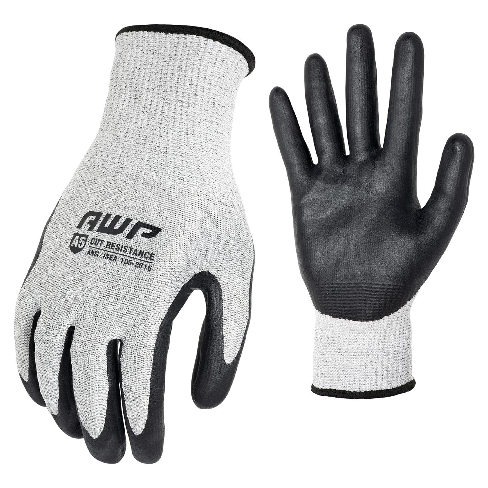 Guantes de Trabajo AWP ANSI A5 Resistentes a Cortes - Grande